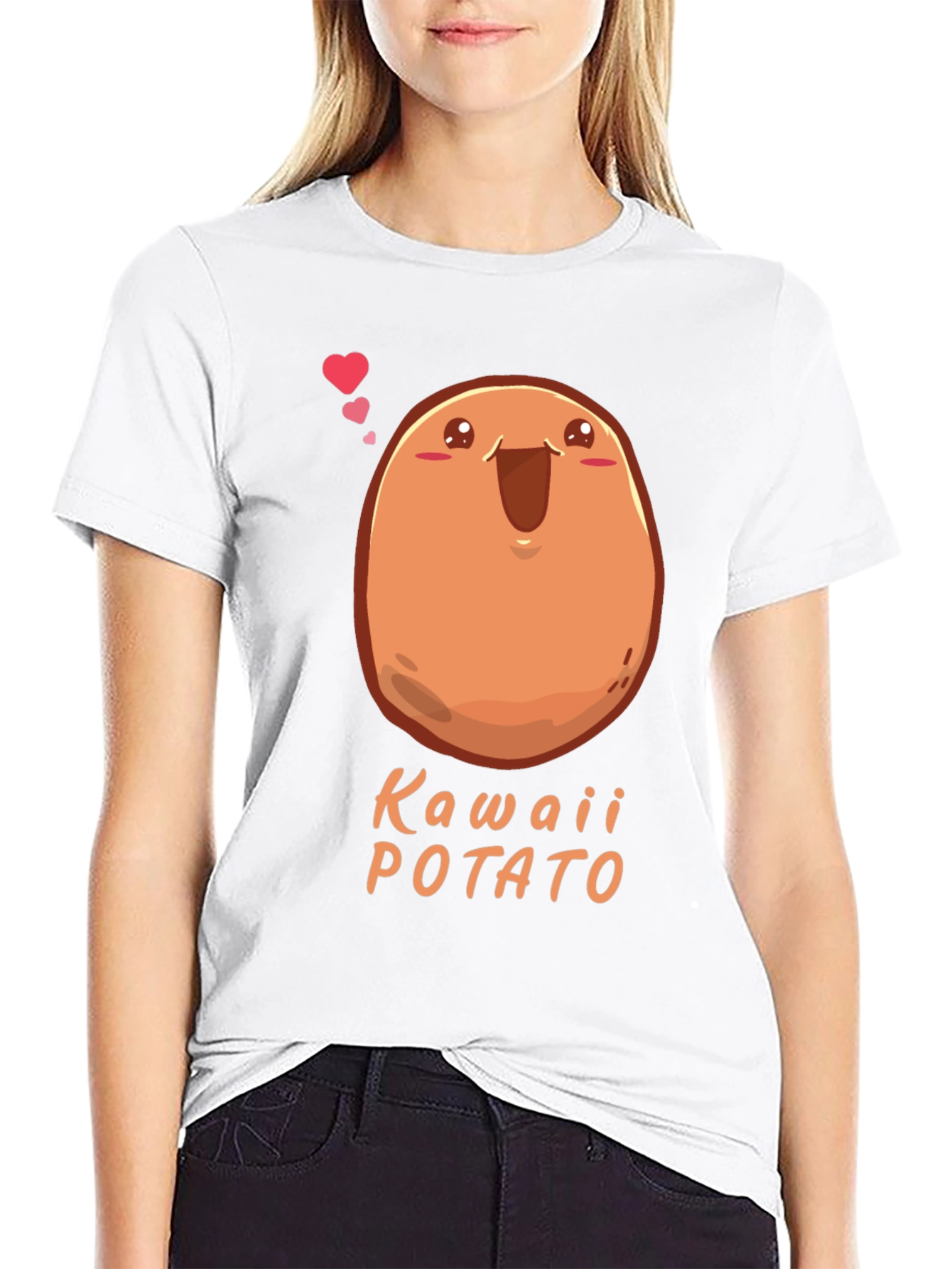 Kawaii Potato T-Shirt - Cute Graphic Tee