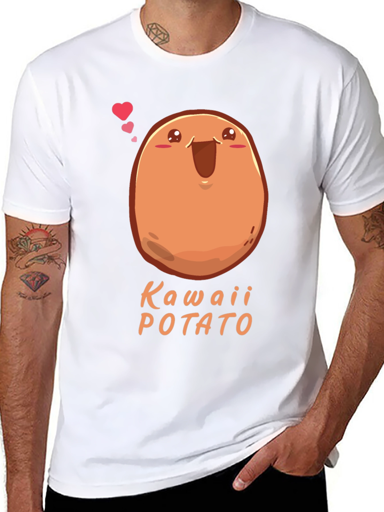Kawaii Potato T-Shirt - Cute Graphic Tee