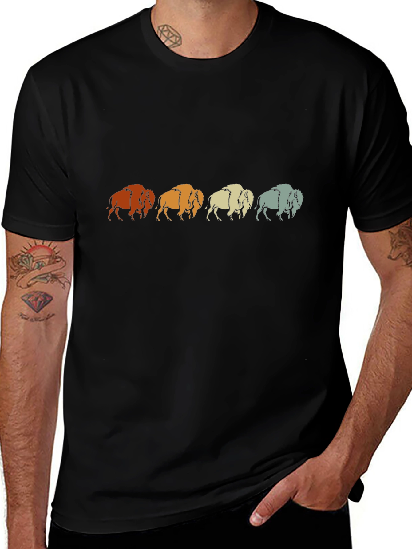 Retro Bison T-Shirt