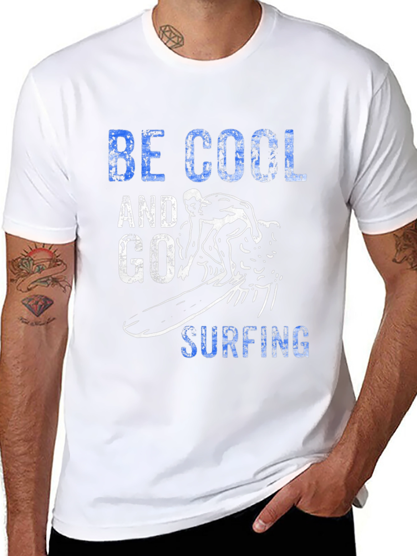 Be Cool Surfing Graphic T-Shirt