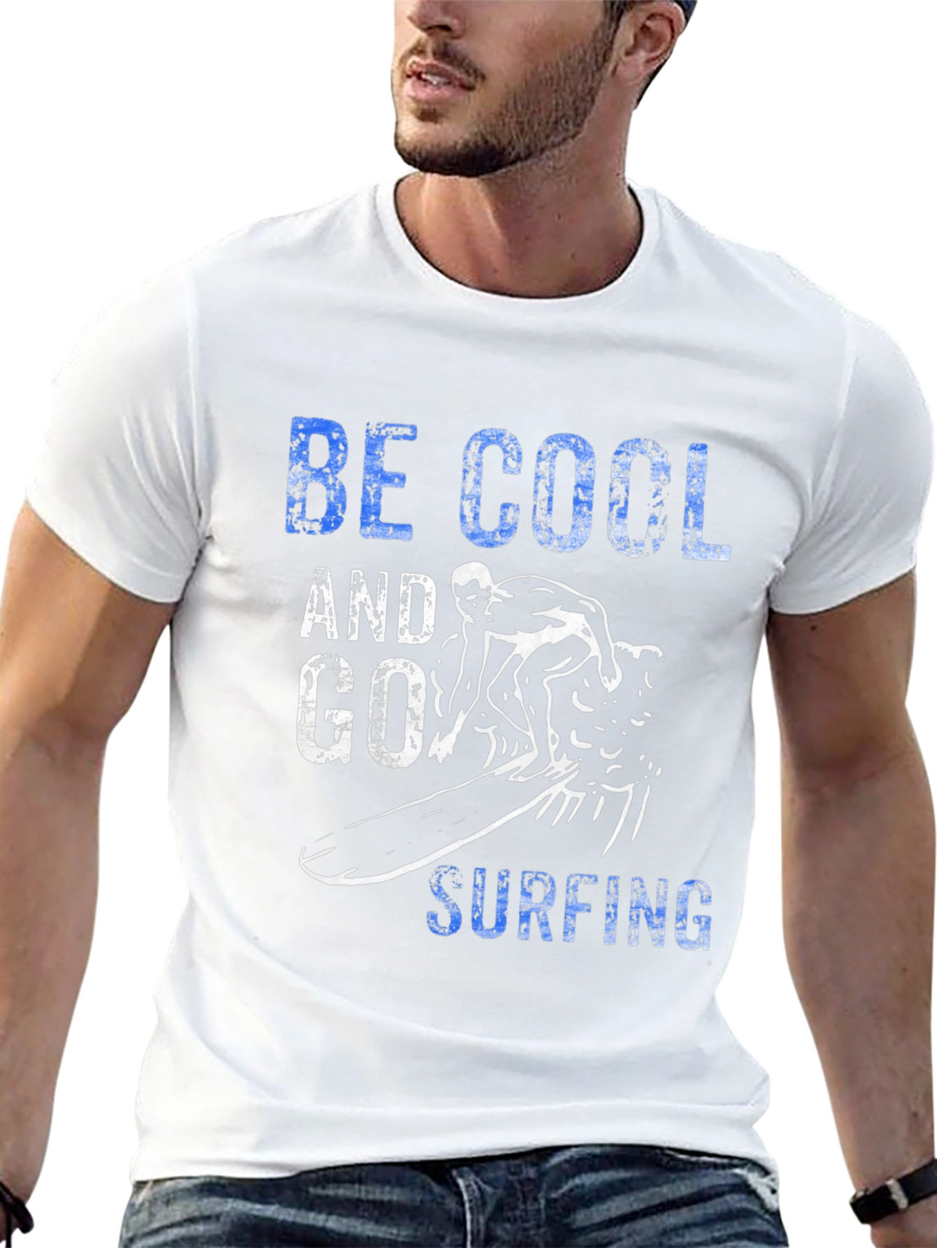 Be Cool Surfing Graphic T-Shirt