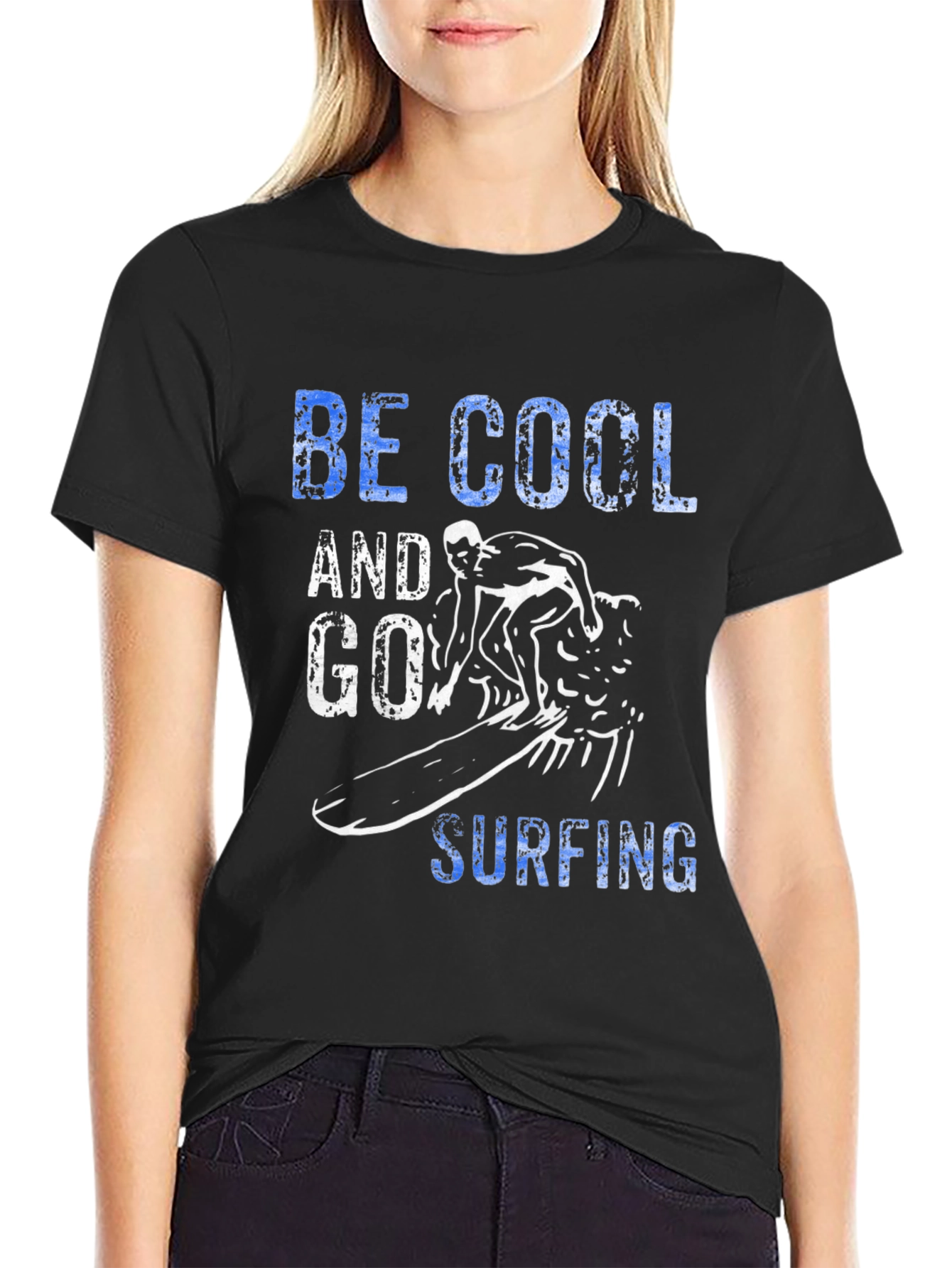Be Cool Surfing Graphic T-Shirt