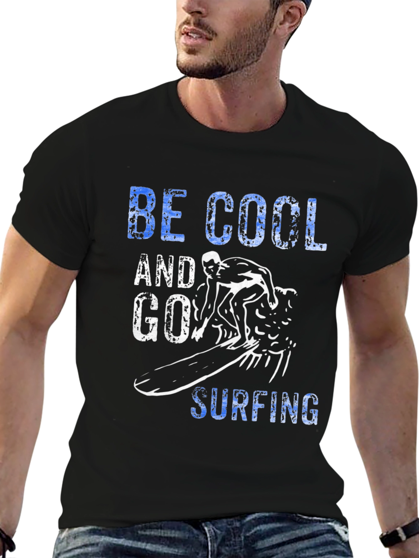 Be Cool Surfing Graphic T-Shirt