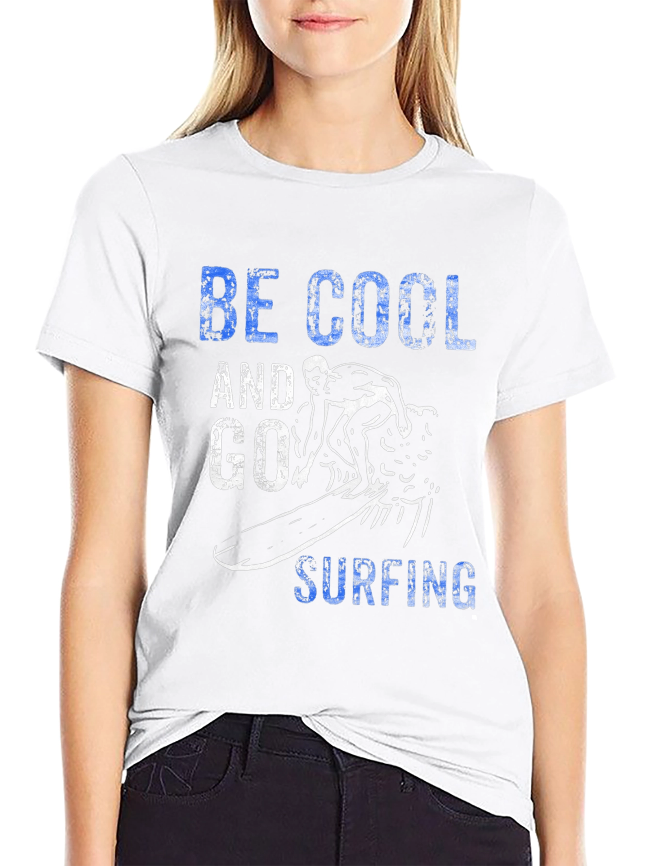 Be Cool Surfing Graphic T-Shirt
