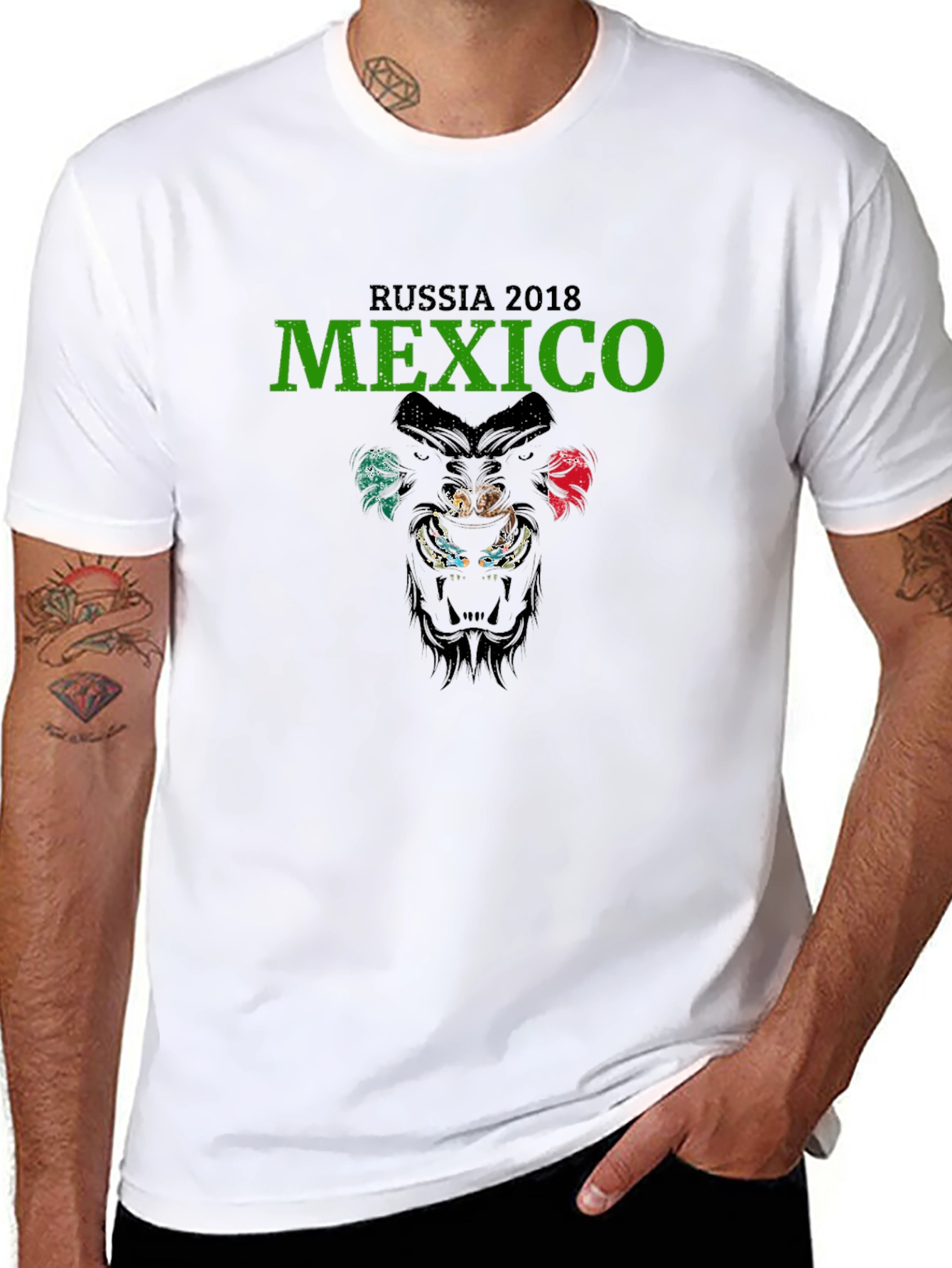 Mexico Russia 2018 Graphic T-Shirt