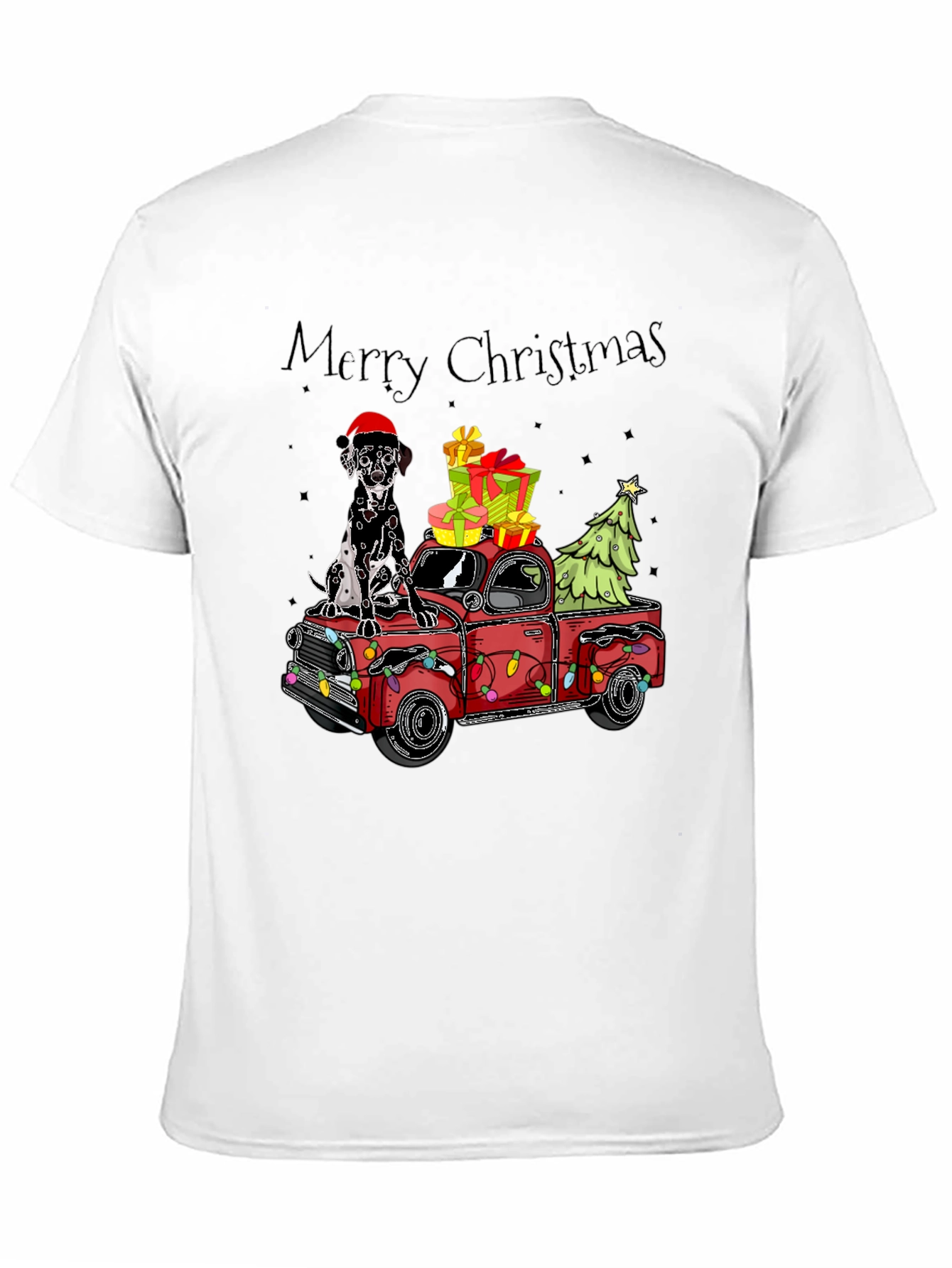Merry Christmas Truck & Dalmatian T-Shirt