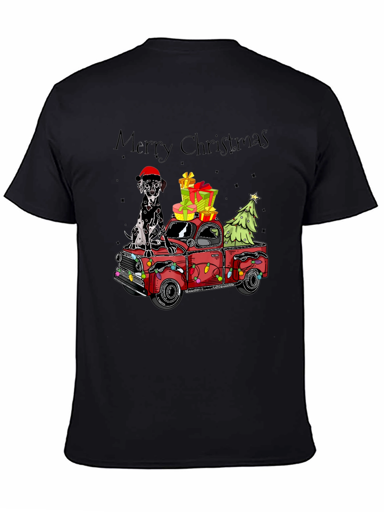 Merry Christmas Truck & Dalmatian T-Shirt
