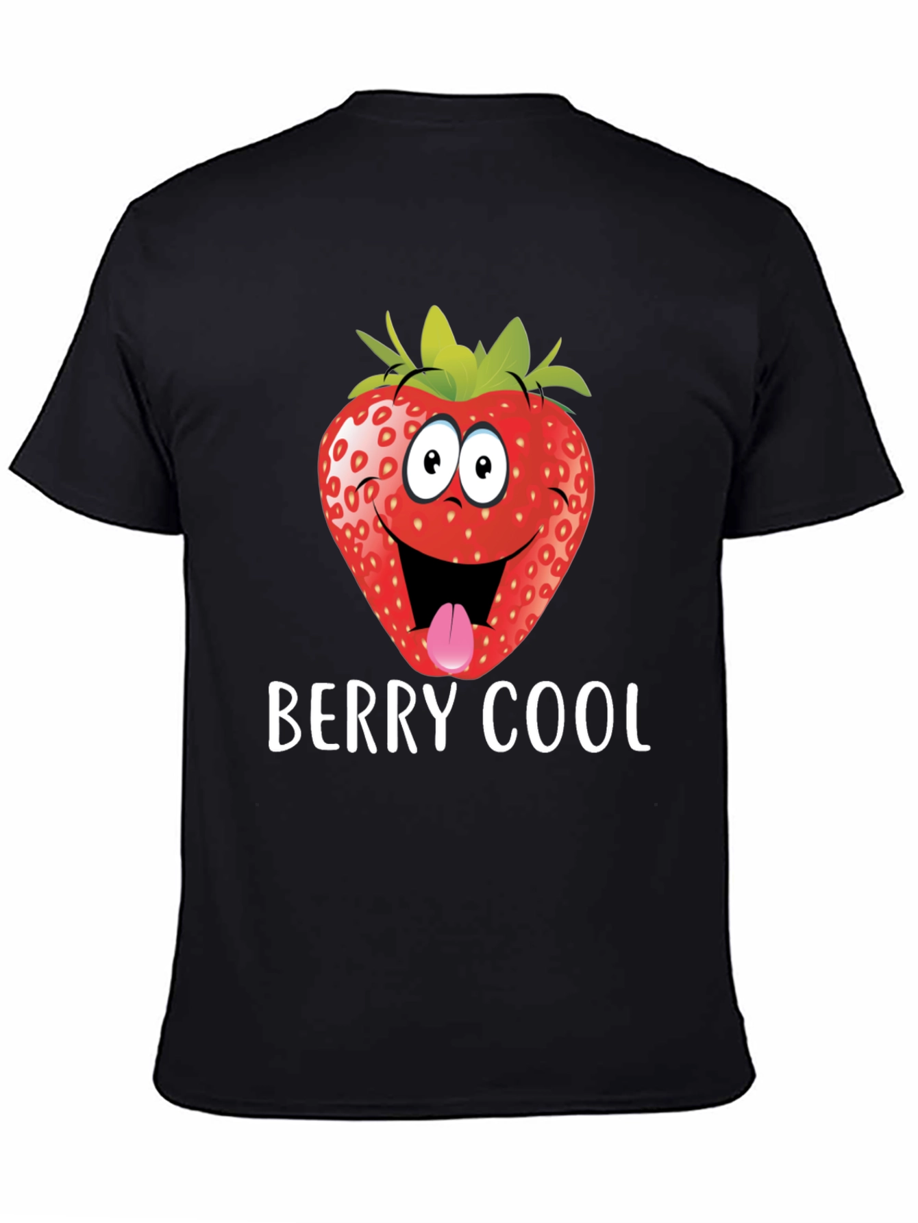 Berry Cool Strawberry Graphic Tee - Funny T-Shirt