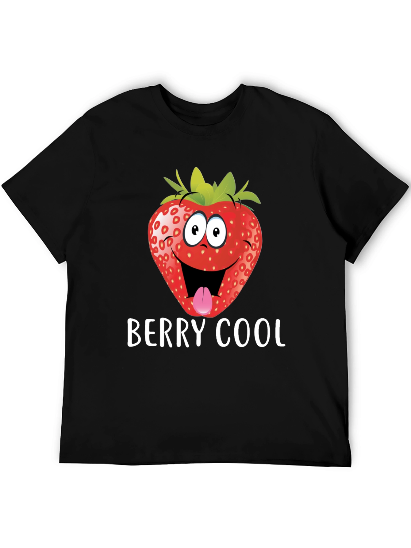 Berry Cool Strawberry Graphic Tee - Funny T-Shirt