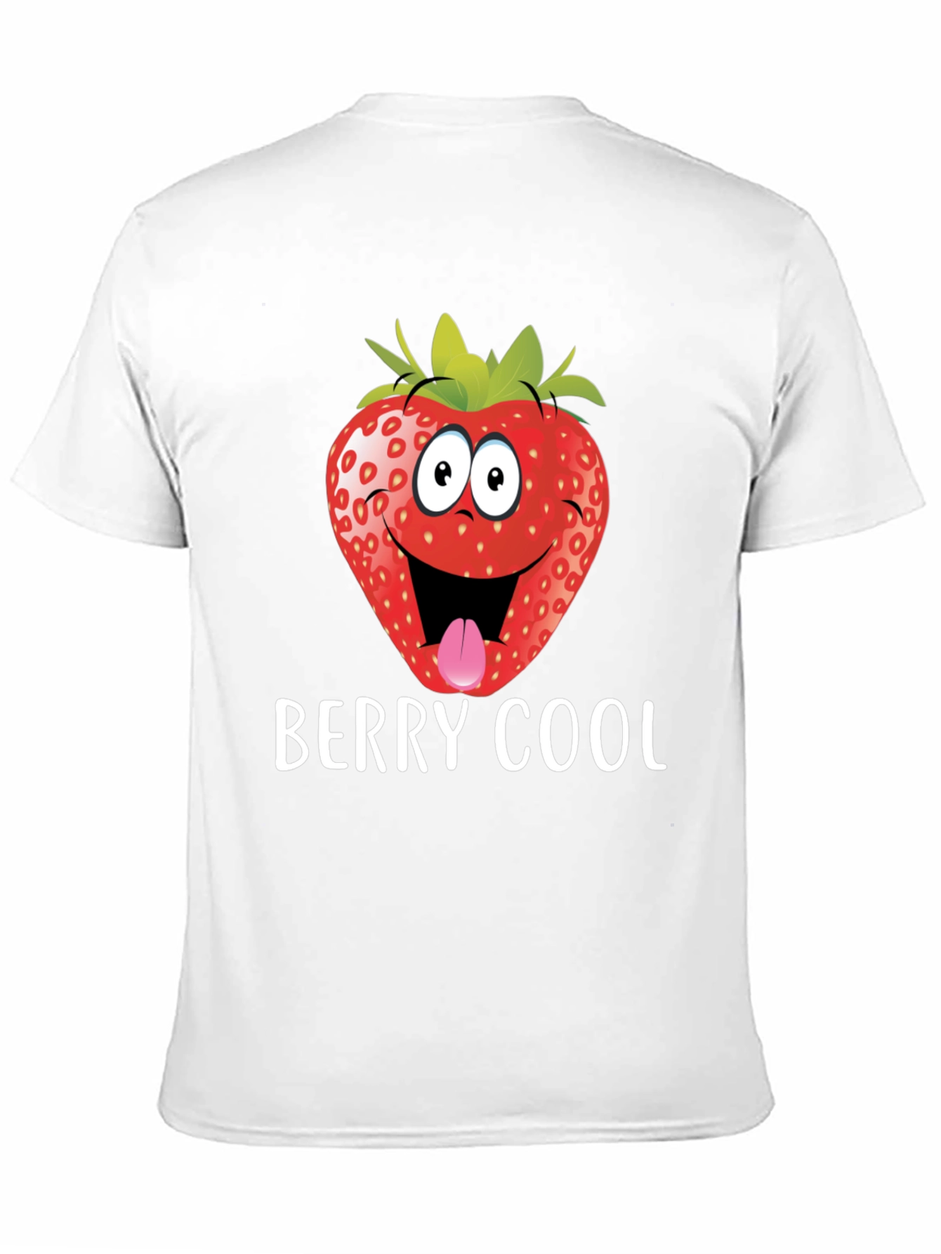 Berry Cool Strawberry Graphic Tee - Funny T-Shirt