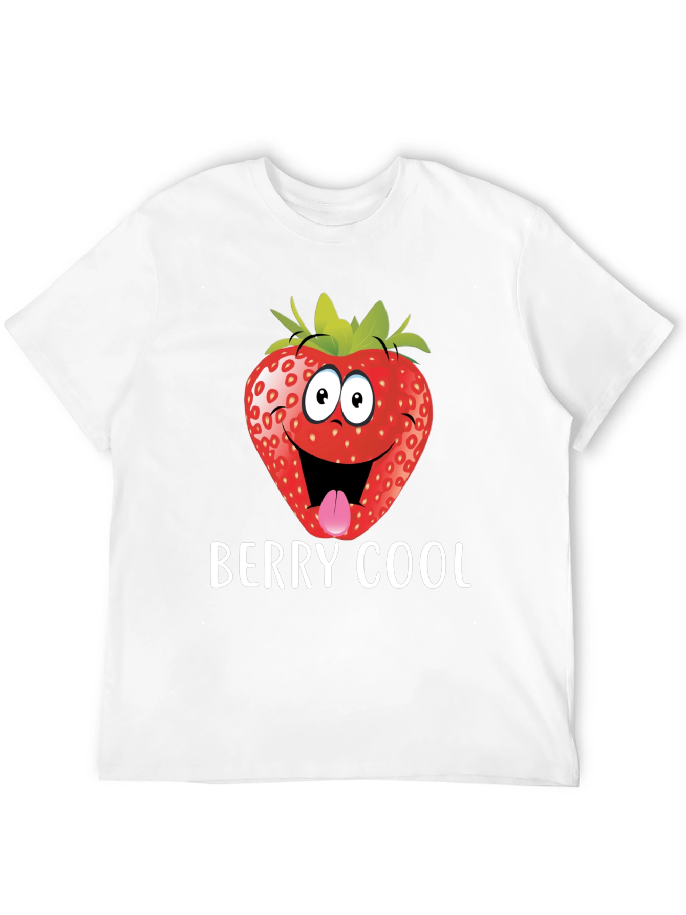 Berry Cool Strawberry Graphic Tee - Funny T-Shirt