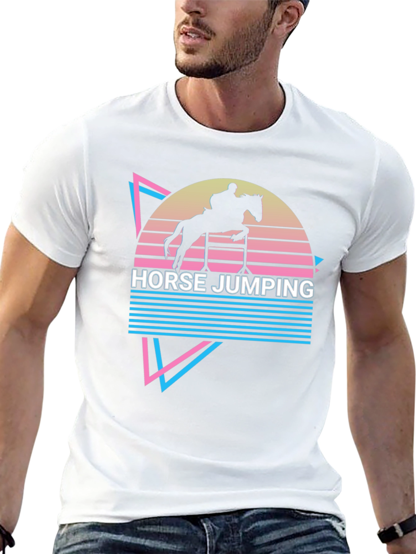 Retro Horse Jumping T-Shirt