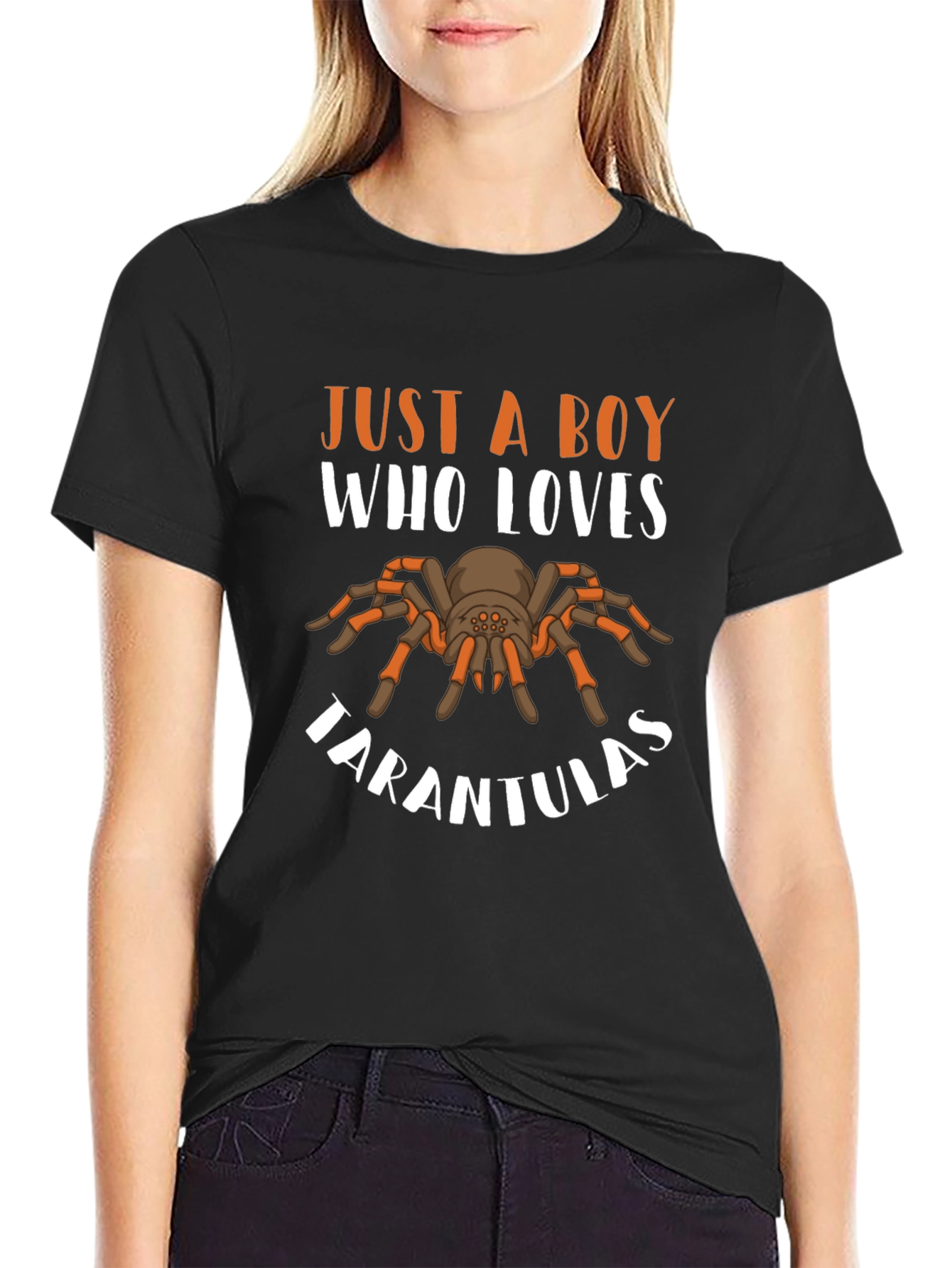 Tarantula Lover Boy Black T-Shirt