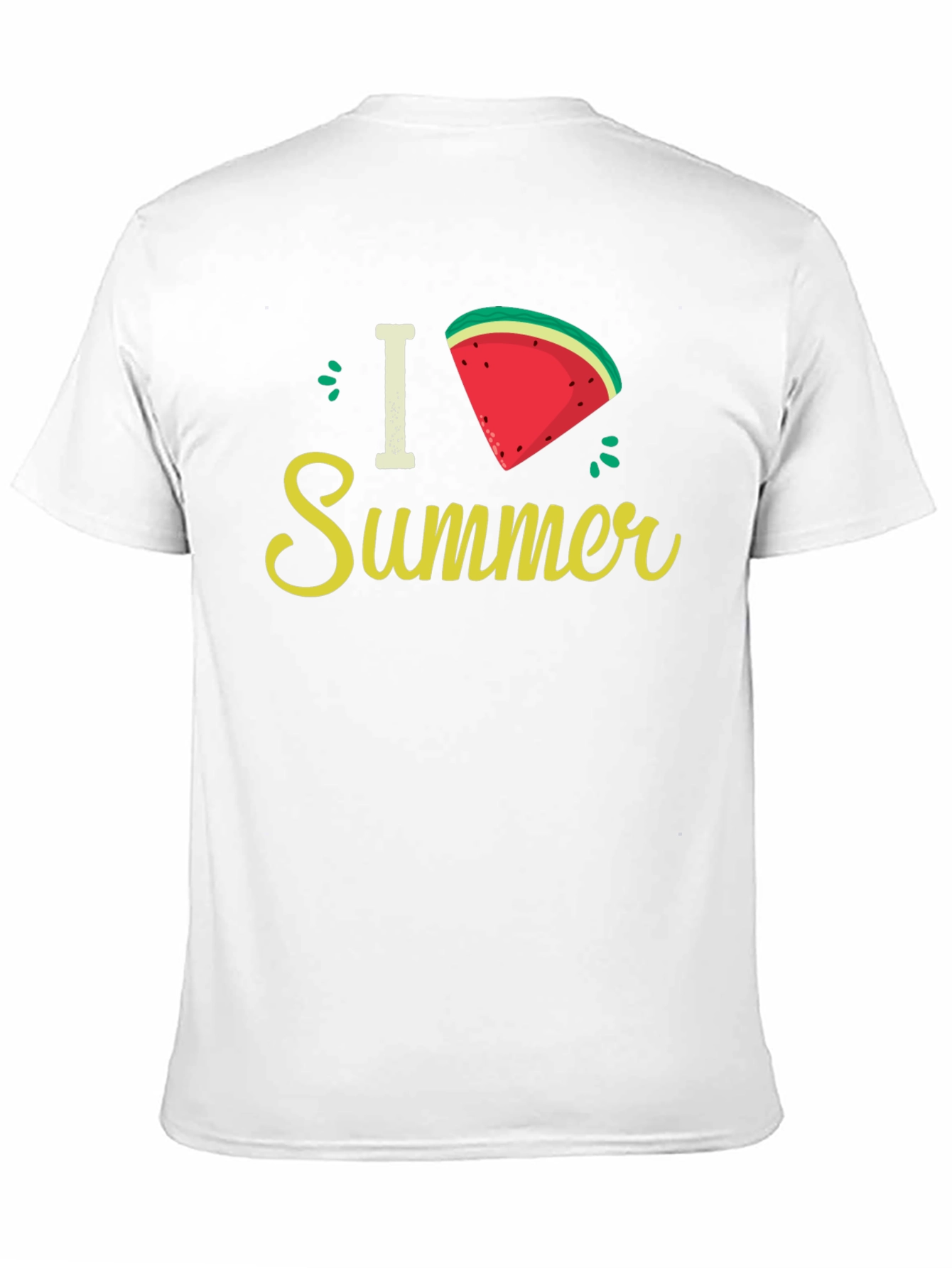 I Love Summer Watermelon Slice Graphic Tee