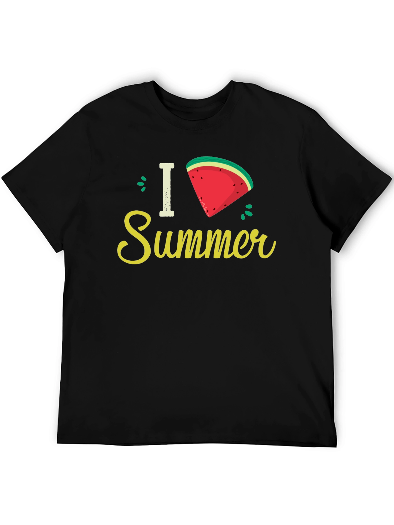 I Love Summer Watermelon Slice Graphic Tee