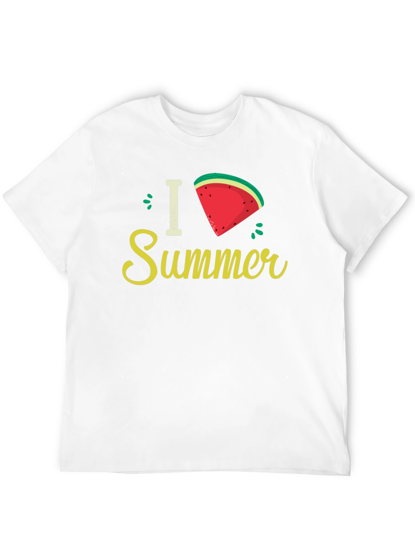 I Love Summer Watermelon Slice Graphic Tee