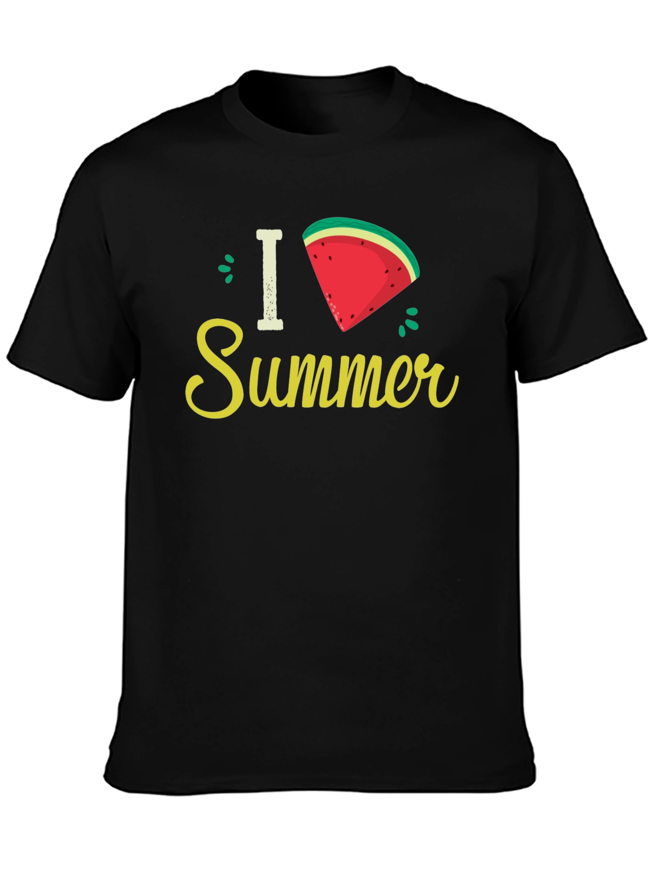 I Love Summer Watermelon Slice Graphic Tee
