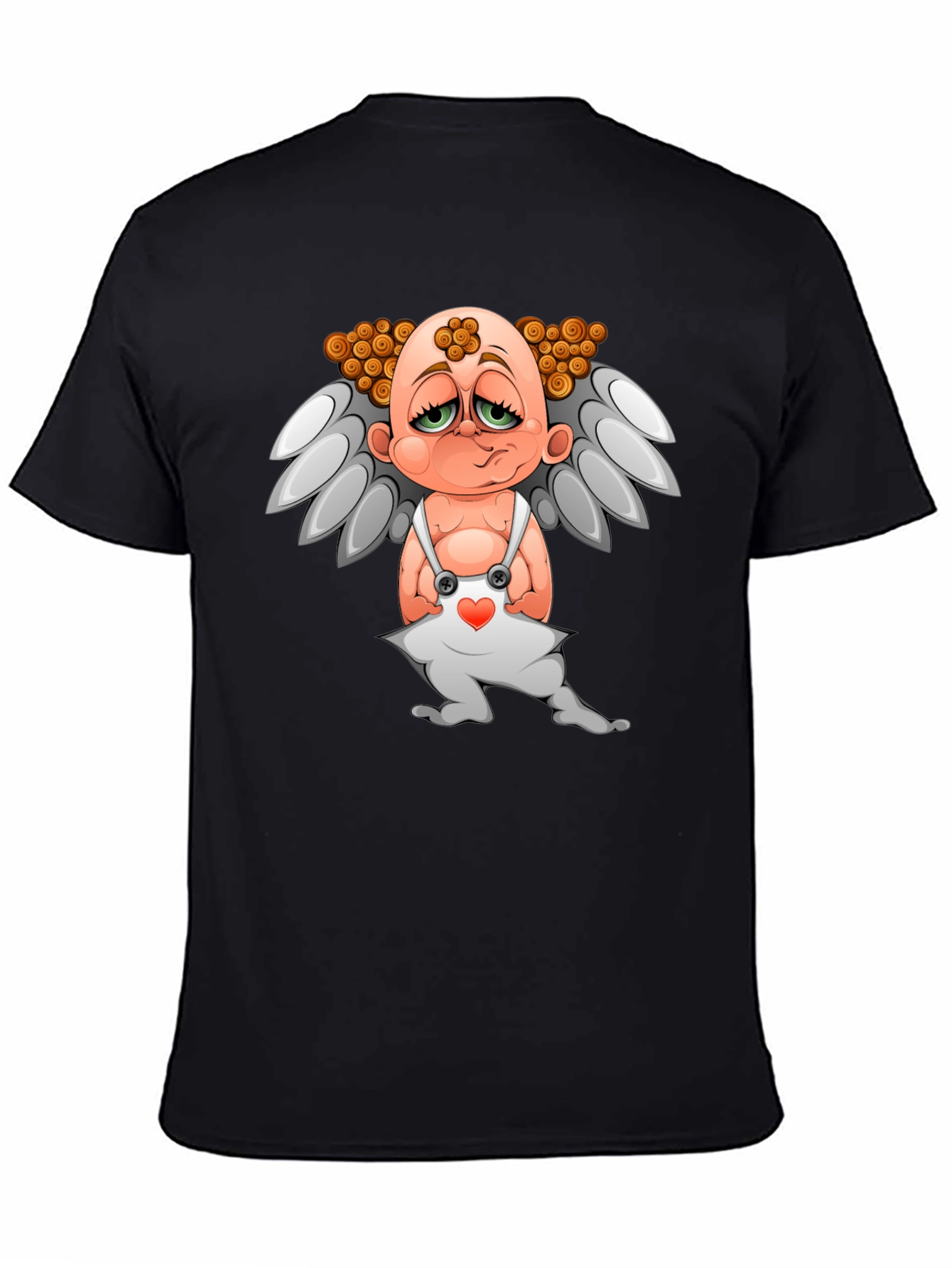 Cupid T-Shirt - Graphic Tee - Black Cotton Blend