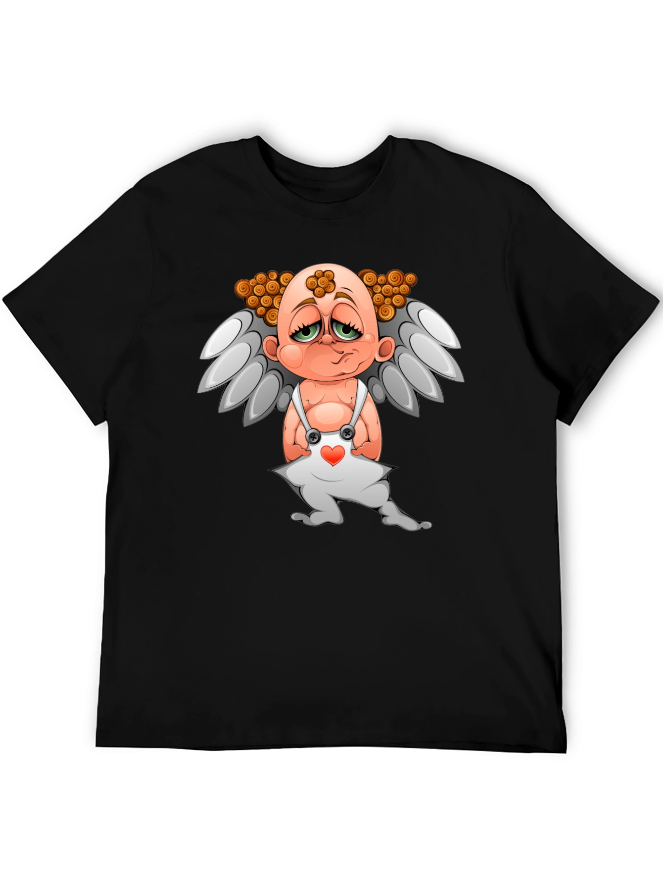 Cupid T-Shirt - Graphic Tee - Black Cotton Blend