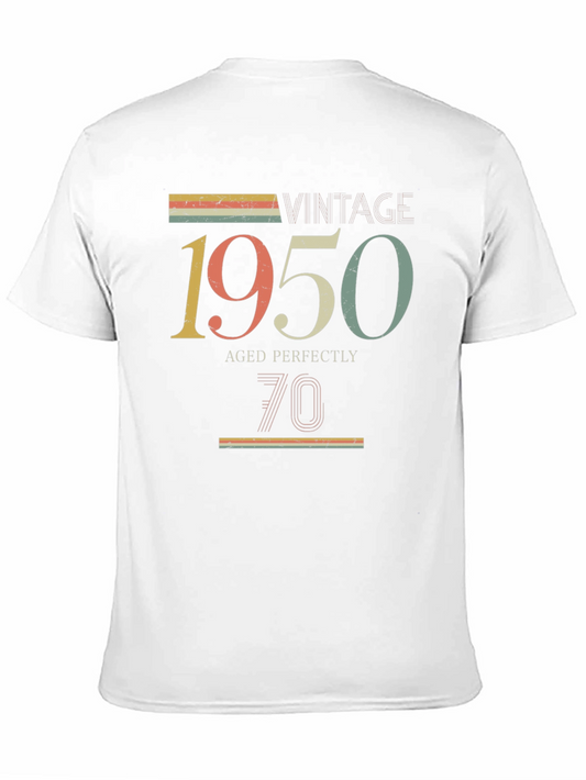 Vintage 1950 Aged Perfectly 70th Birthday T-Shirt