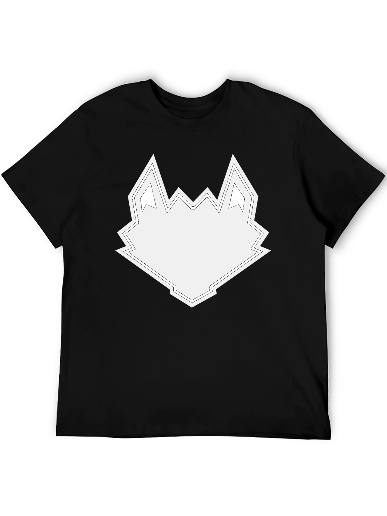 Geometric Wolf Head Graphic Tee