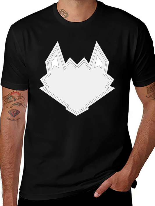 Geometric Wolf Head Graphic Tee