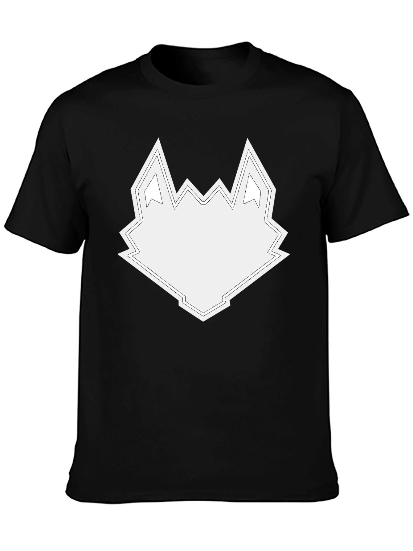 Geometric Wolf Head Graphic Tee