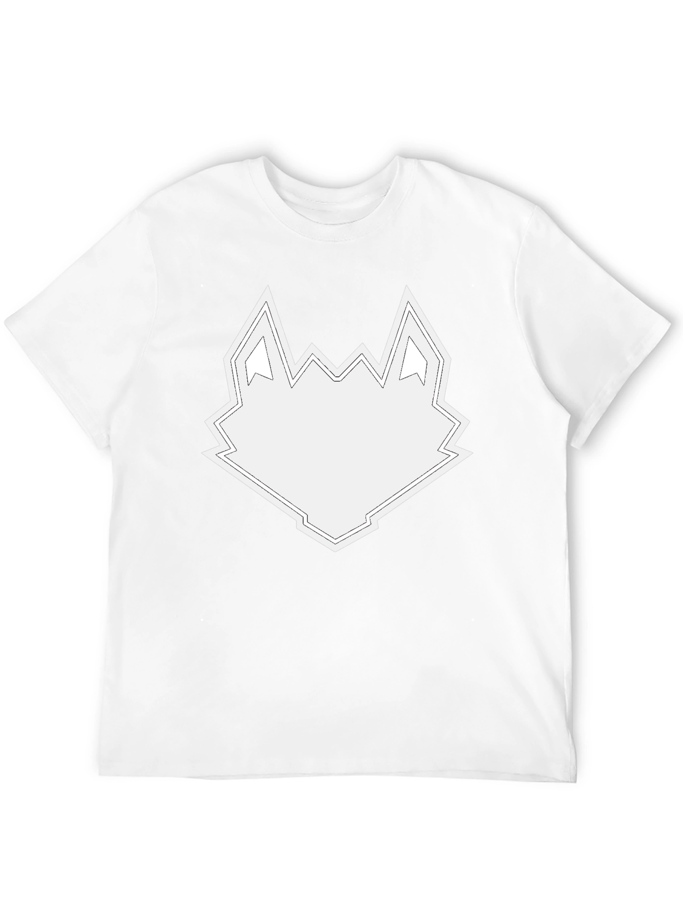 Geometric Wolf Head Graphic Tee