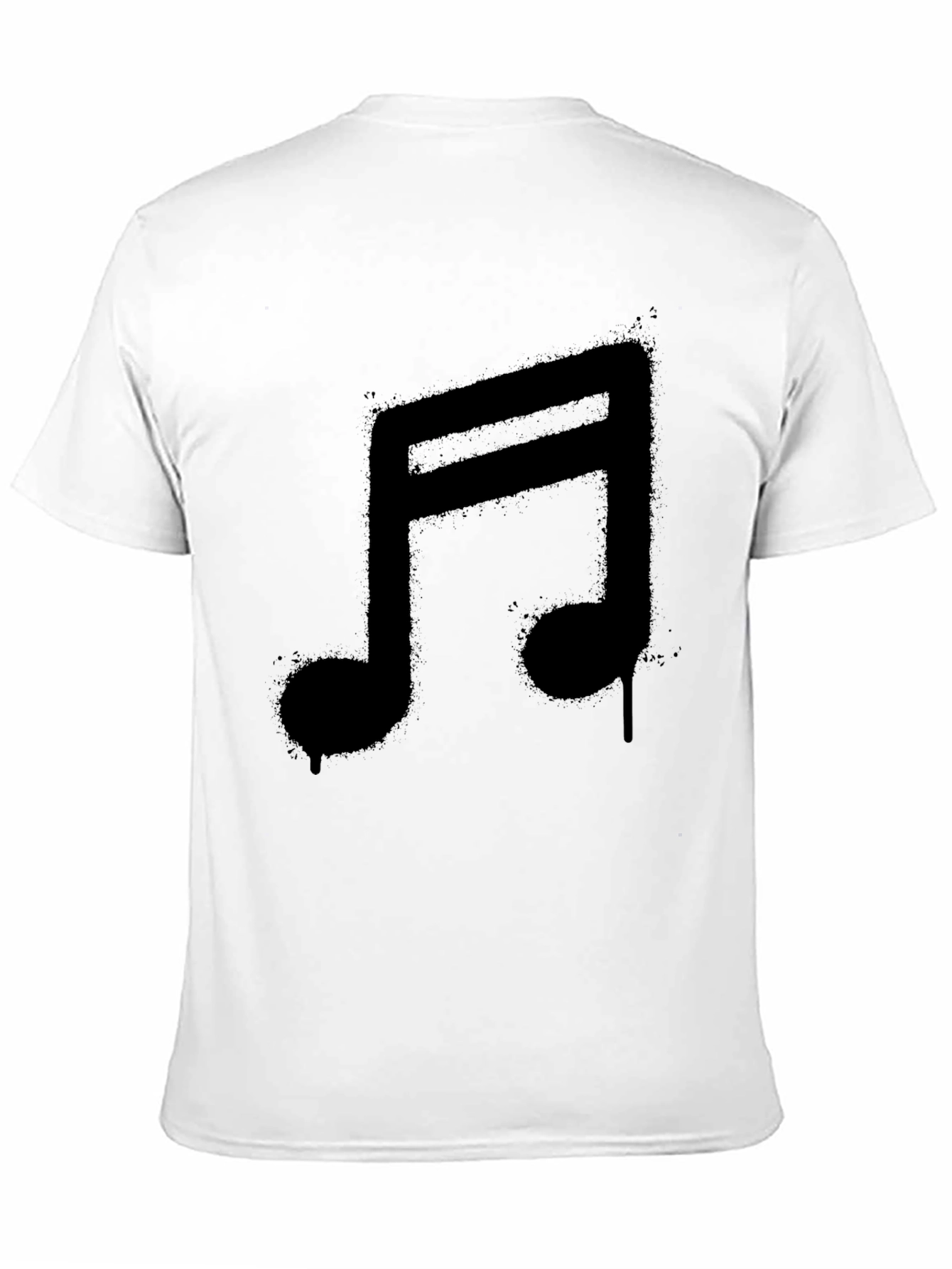 Music Note Graphic Black T-Shirt