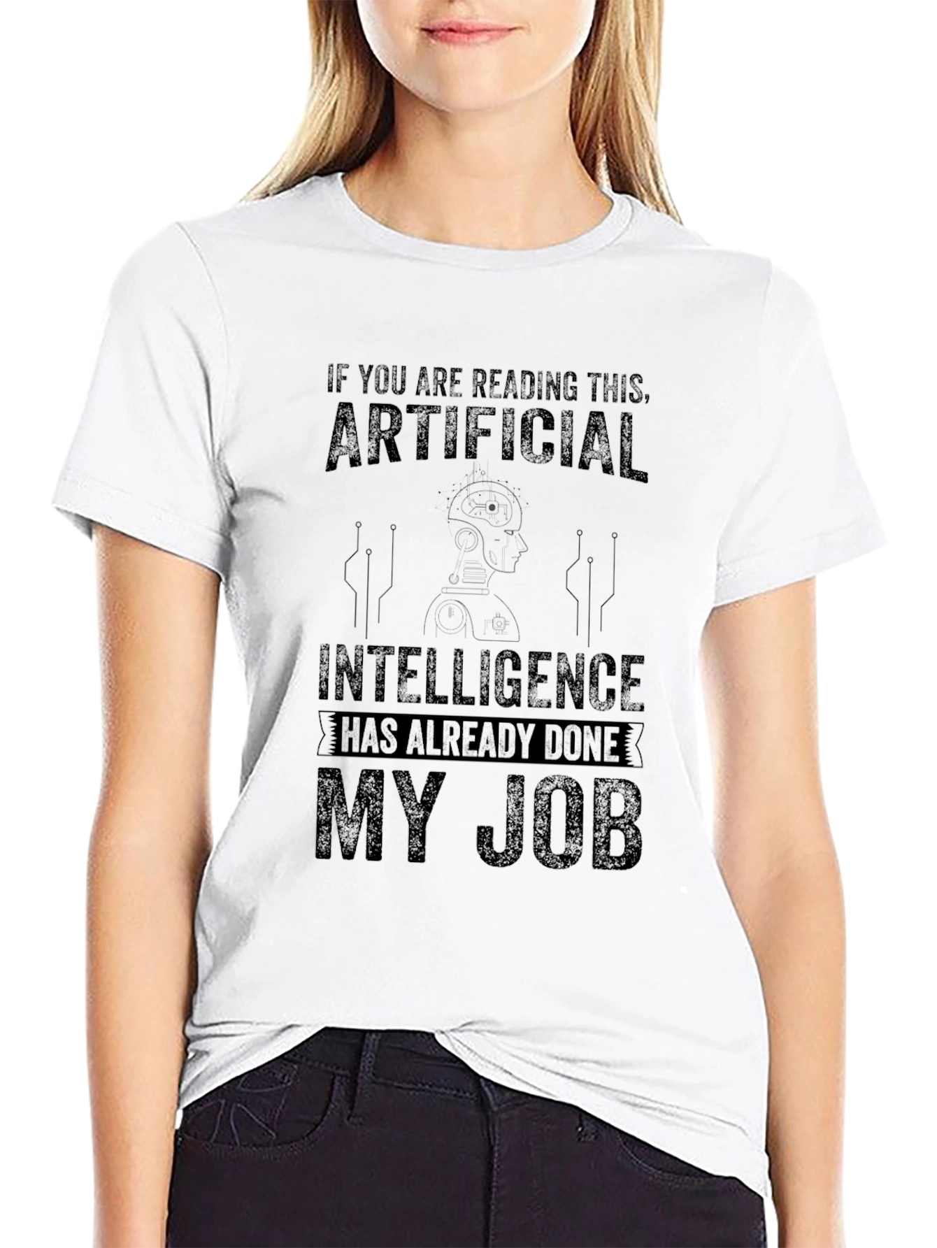 AI Already Did My Job Funny Graphic T-Shirt