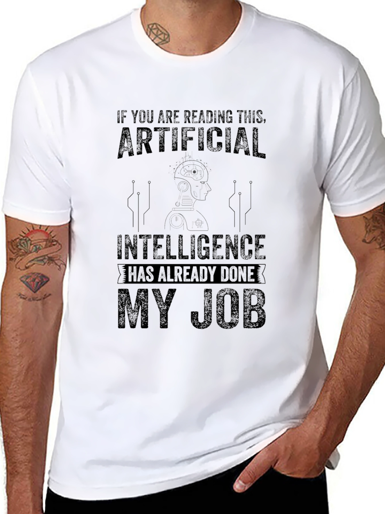 AI Already Did My Job Funny Graphic T-Shirt