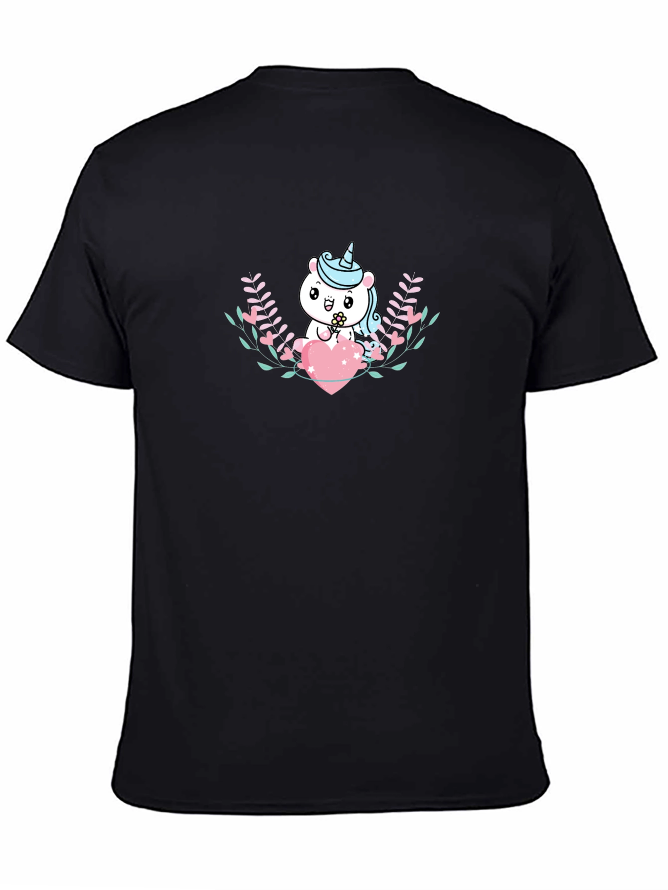Cute Unicorn Heart Graphic T-Shirt