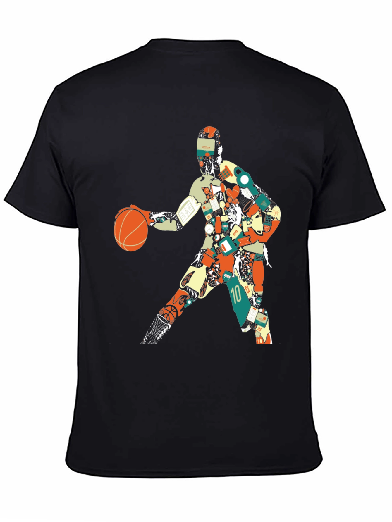 Basketball Player Graphic Tee - Artistic Design