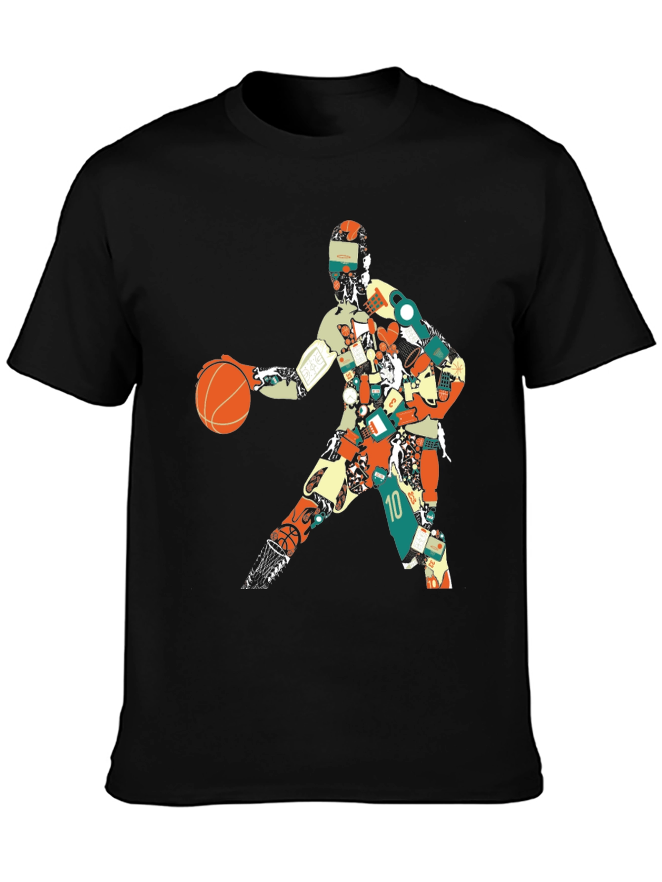 Basketball Player Graphic Tee - Artistic Design