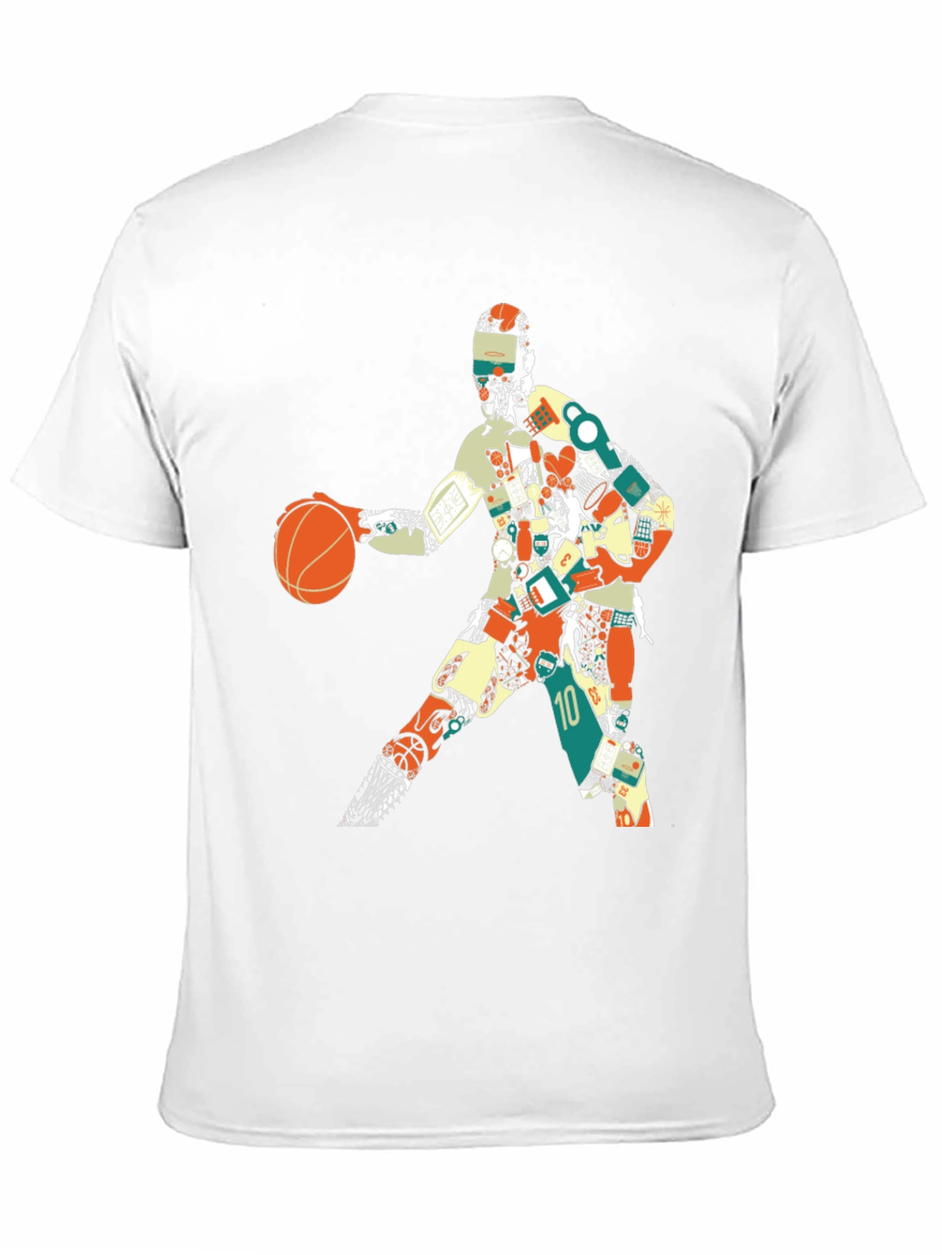 Basketball Player Graphic Tee - Artistic Design