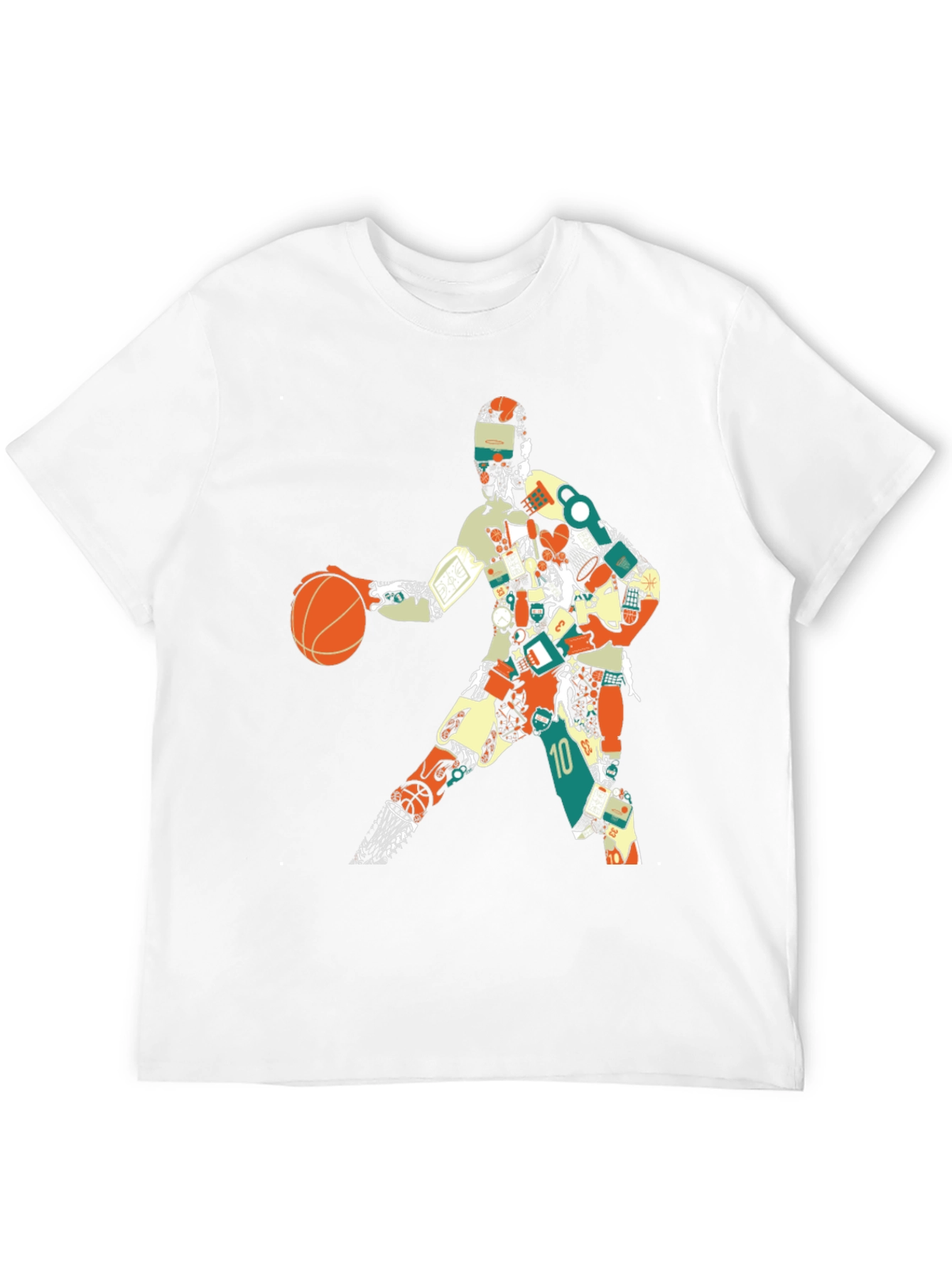 Basketball Player Graphic Tee - Artistic Design