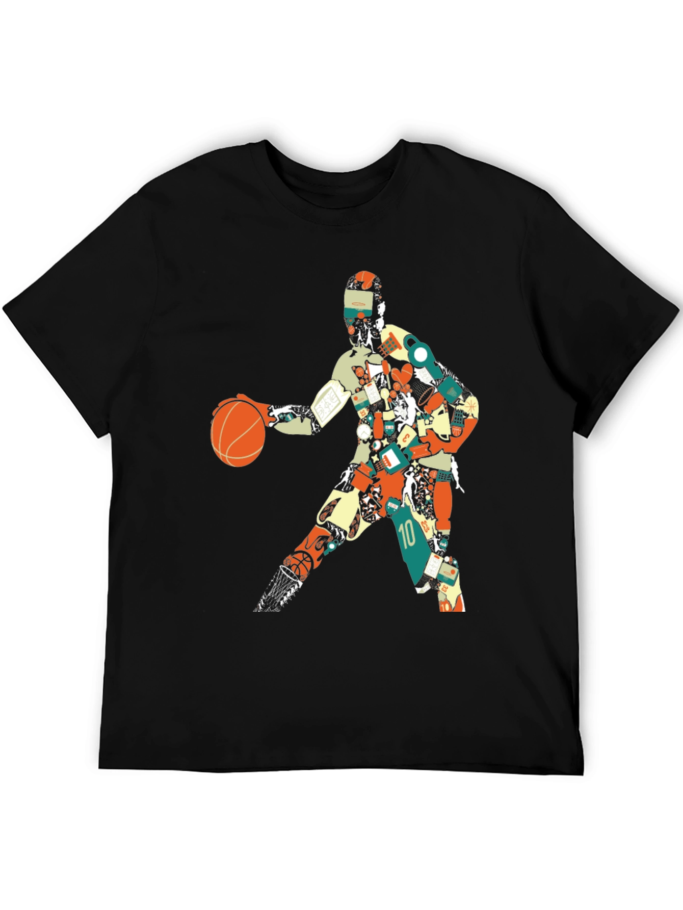 Basketball Player Graphic Tee - Artistic Design