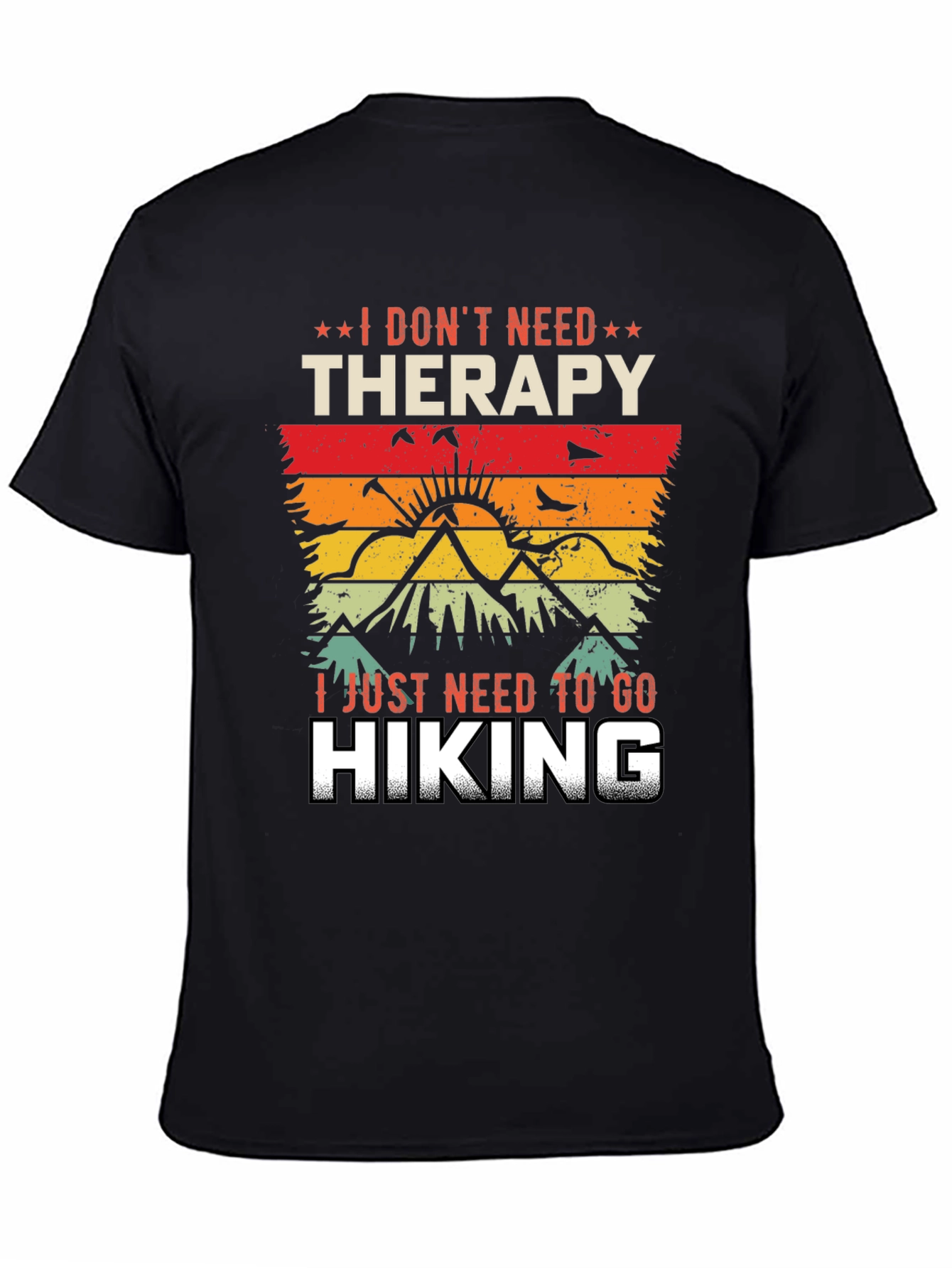 Hiking Therapy Graphic Tee - Nature Lover Shirt