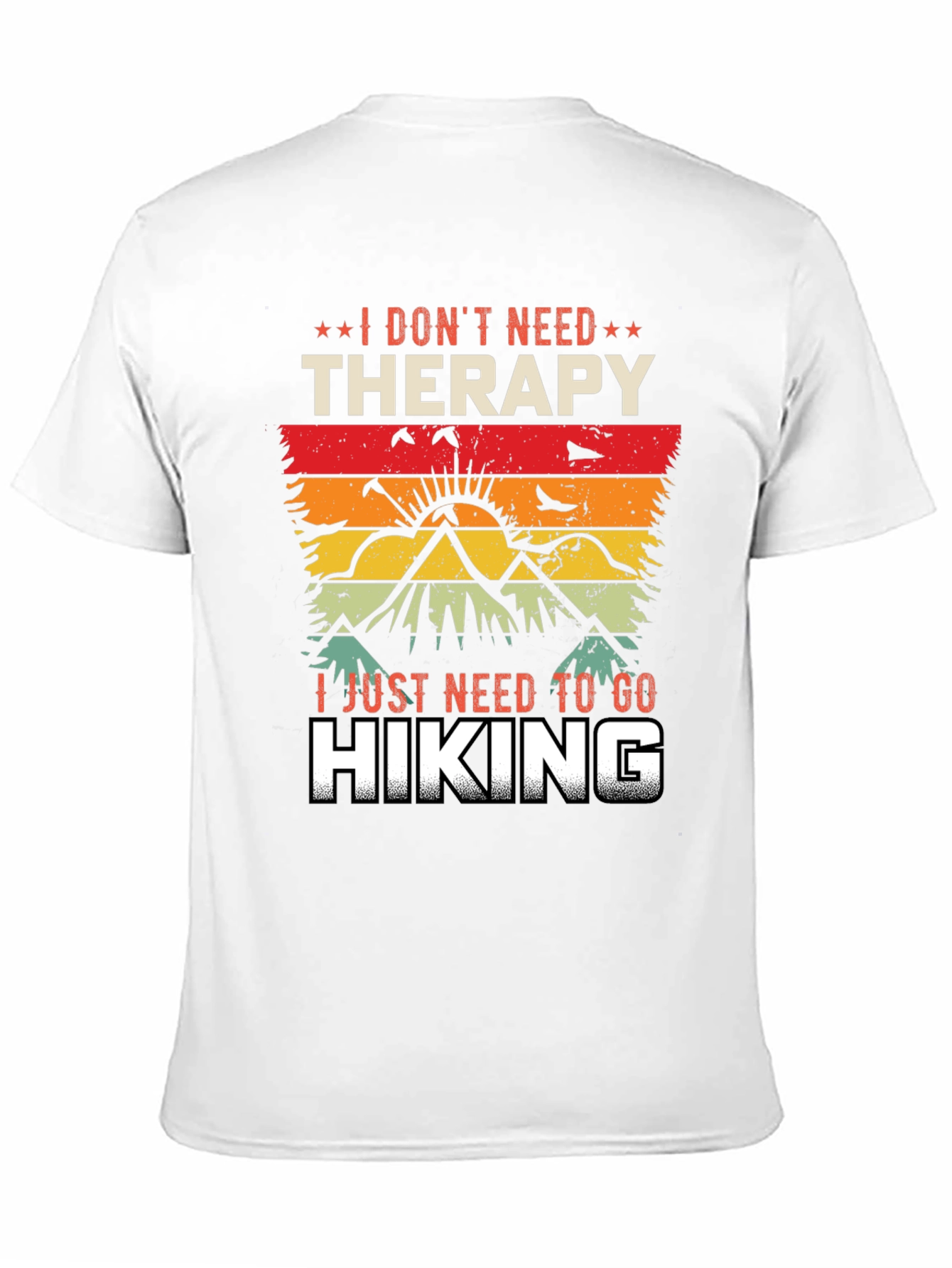 Hiking Therapy Graphic Tee - Nature Lover Shirt