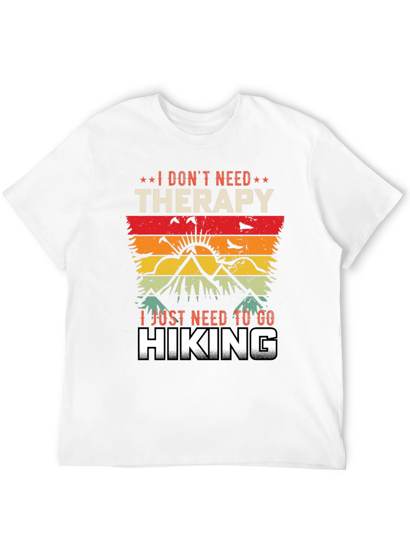 Hiking Therapy Graphic Tee - Nature Lover Shirt