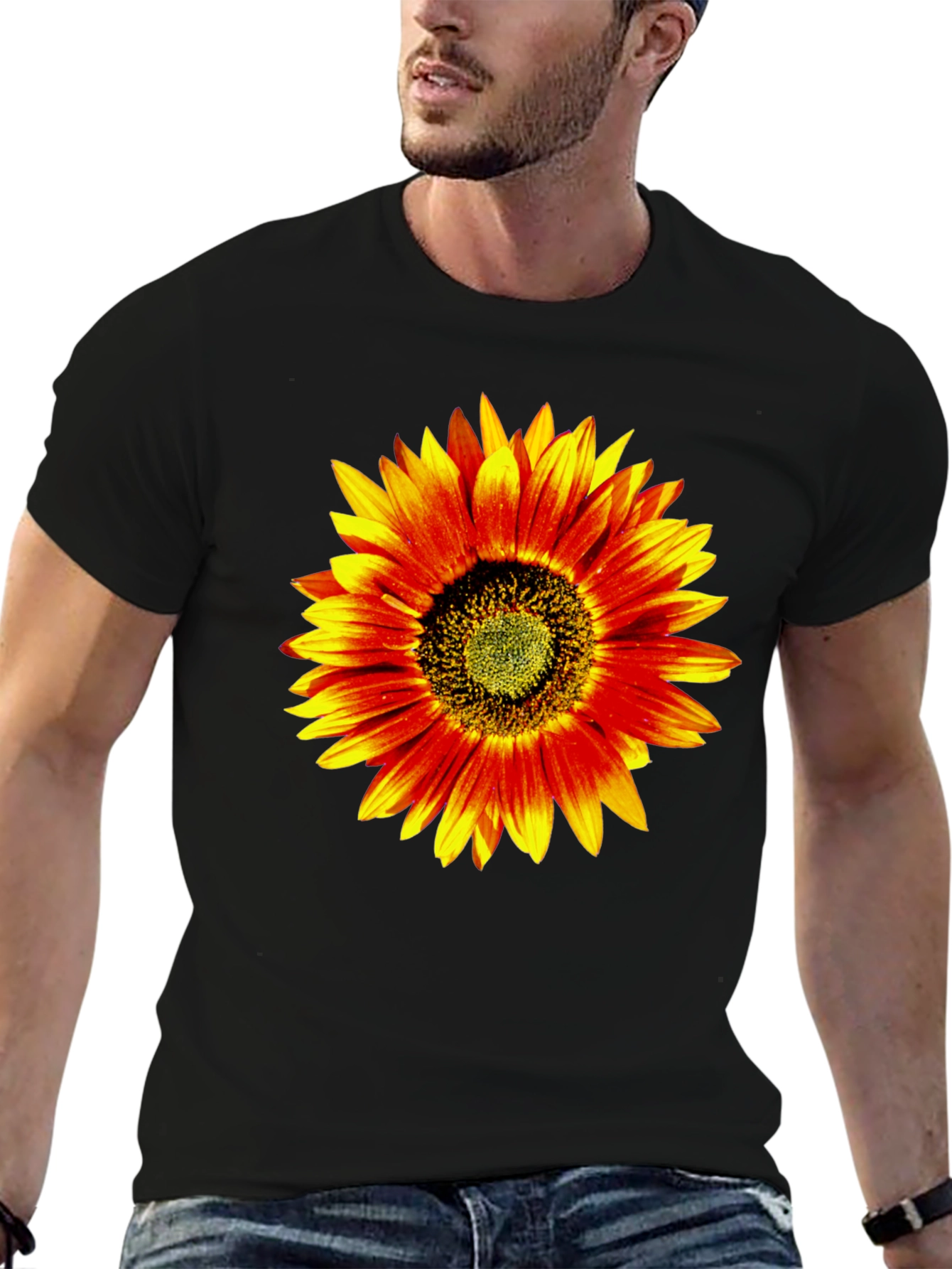 Sunflower Graphic T-Shirt - Black