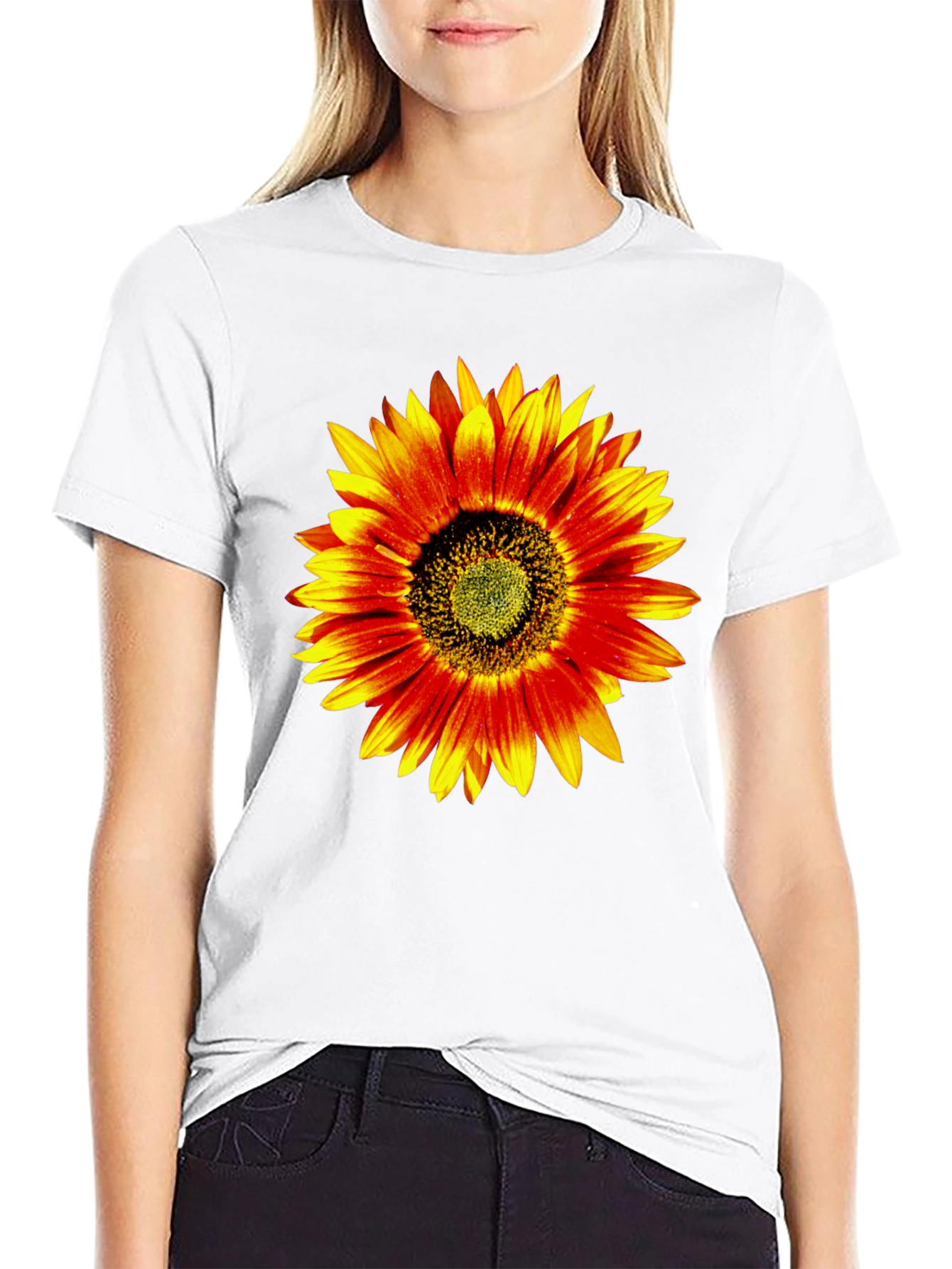 Sunflower Graphic T-Shirt - Black
