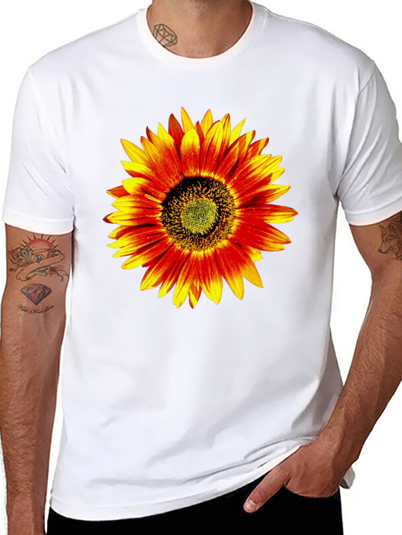 Sunflower Graphic T-Shirt - Black