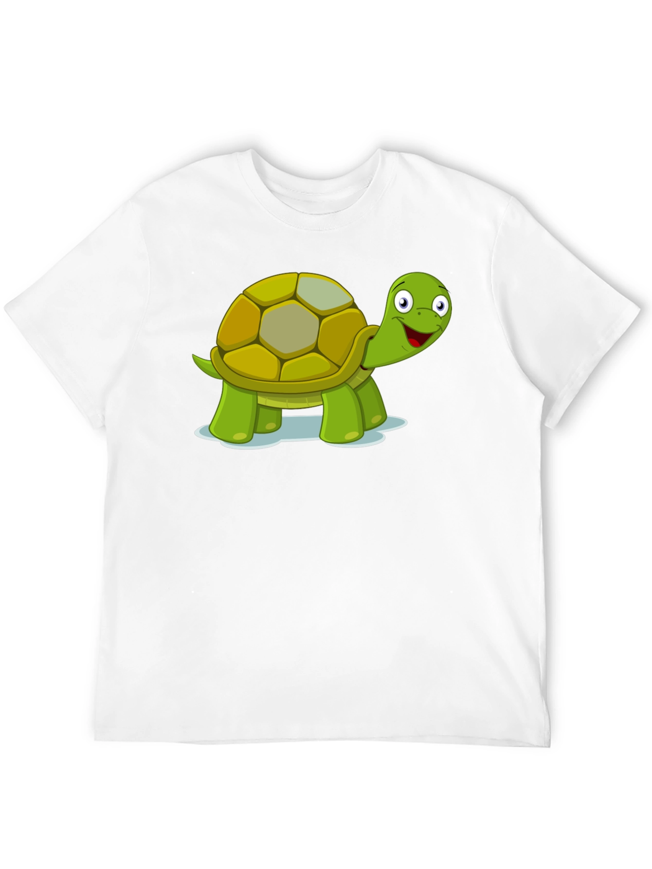 Turtle Cartoon Black T-Shirt