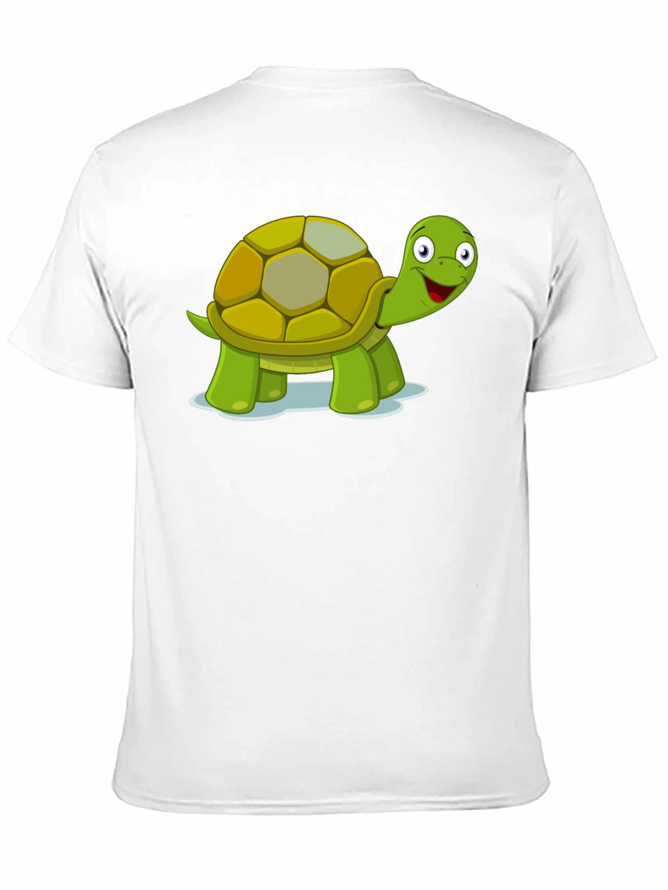 Turtle Cartoon Black T-Shirt