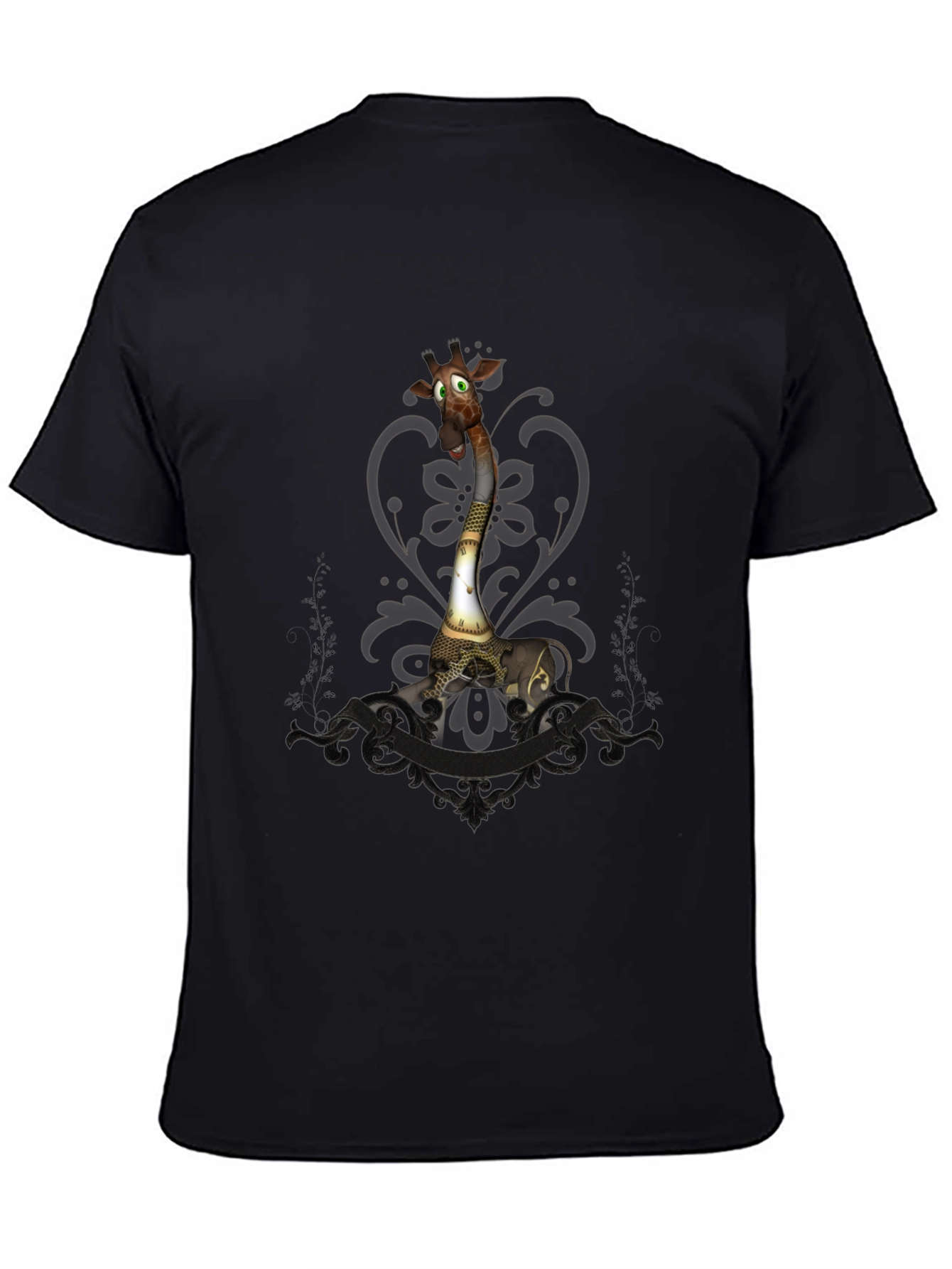 Steampunk Giraffe Graphic Tee - Unique Animal T-Shirt