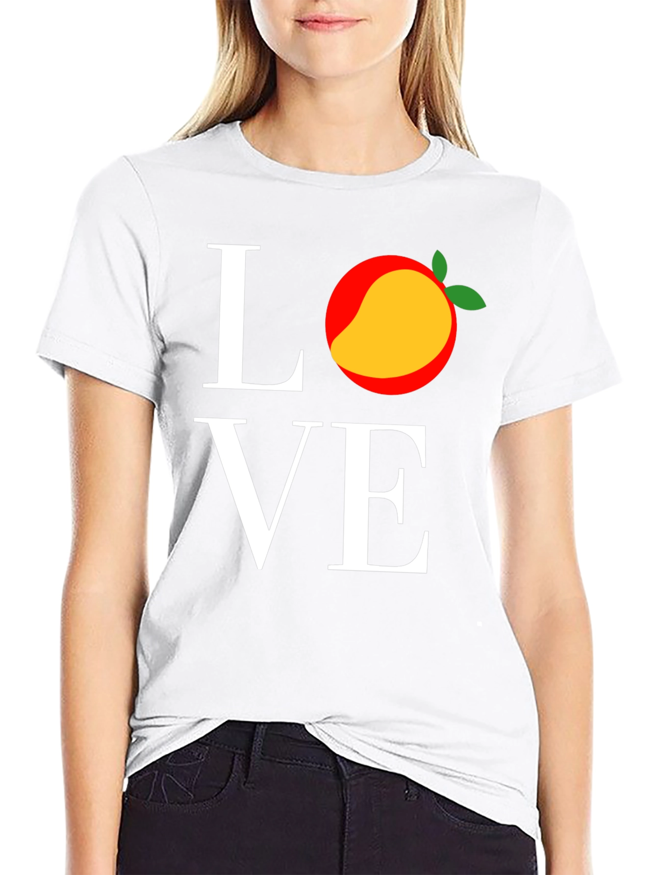 Love Mango Graphic Tee - Trendy Fruit T-Shirt