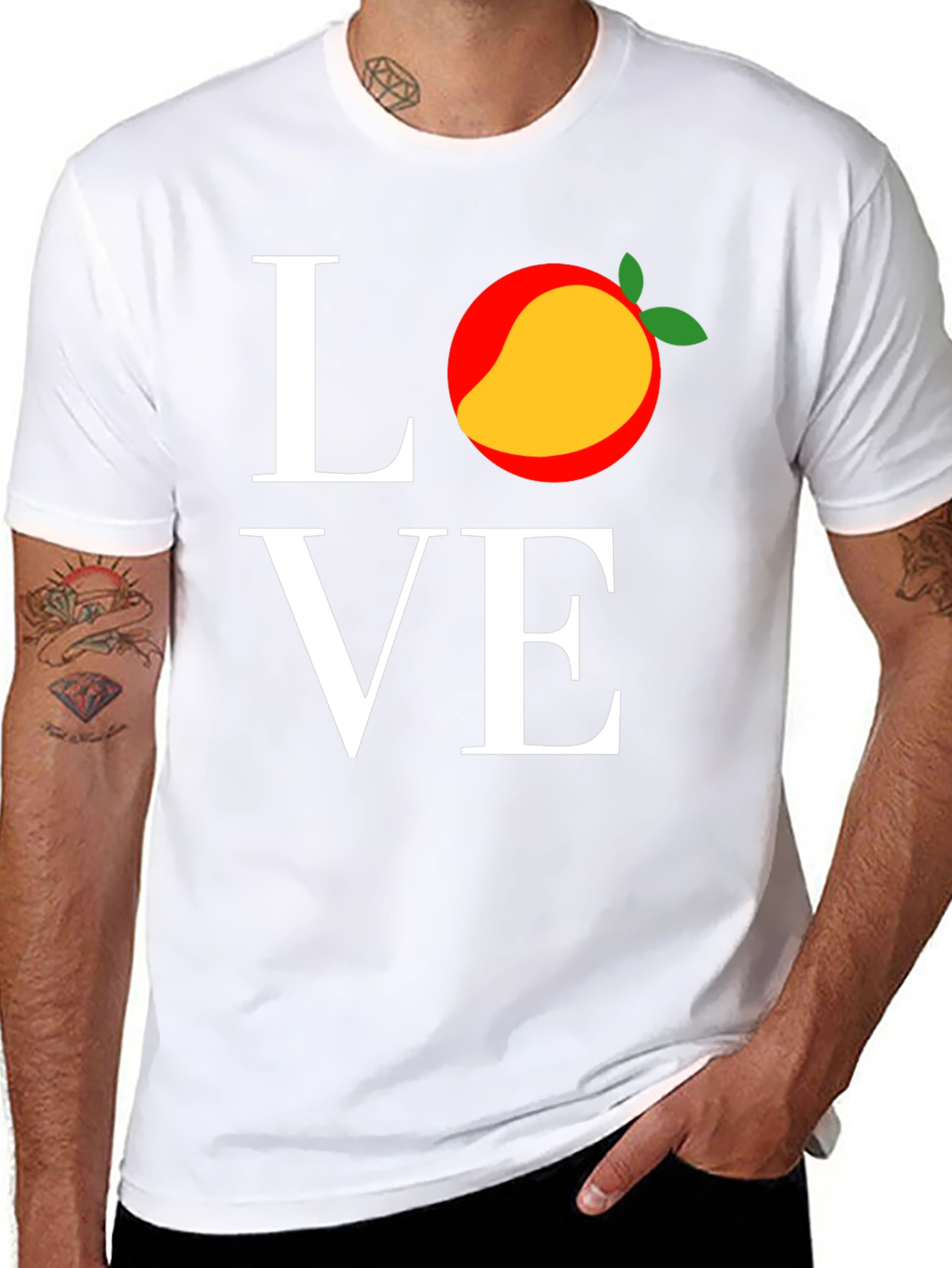 Love Mango Graphic Tee - Trendy Fruit T-Shirt