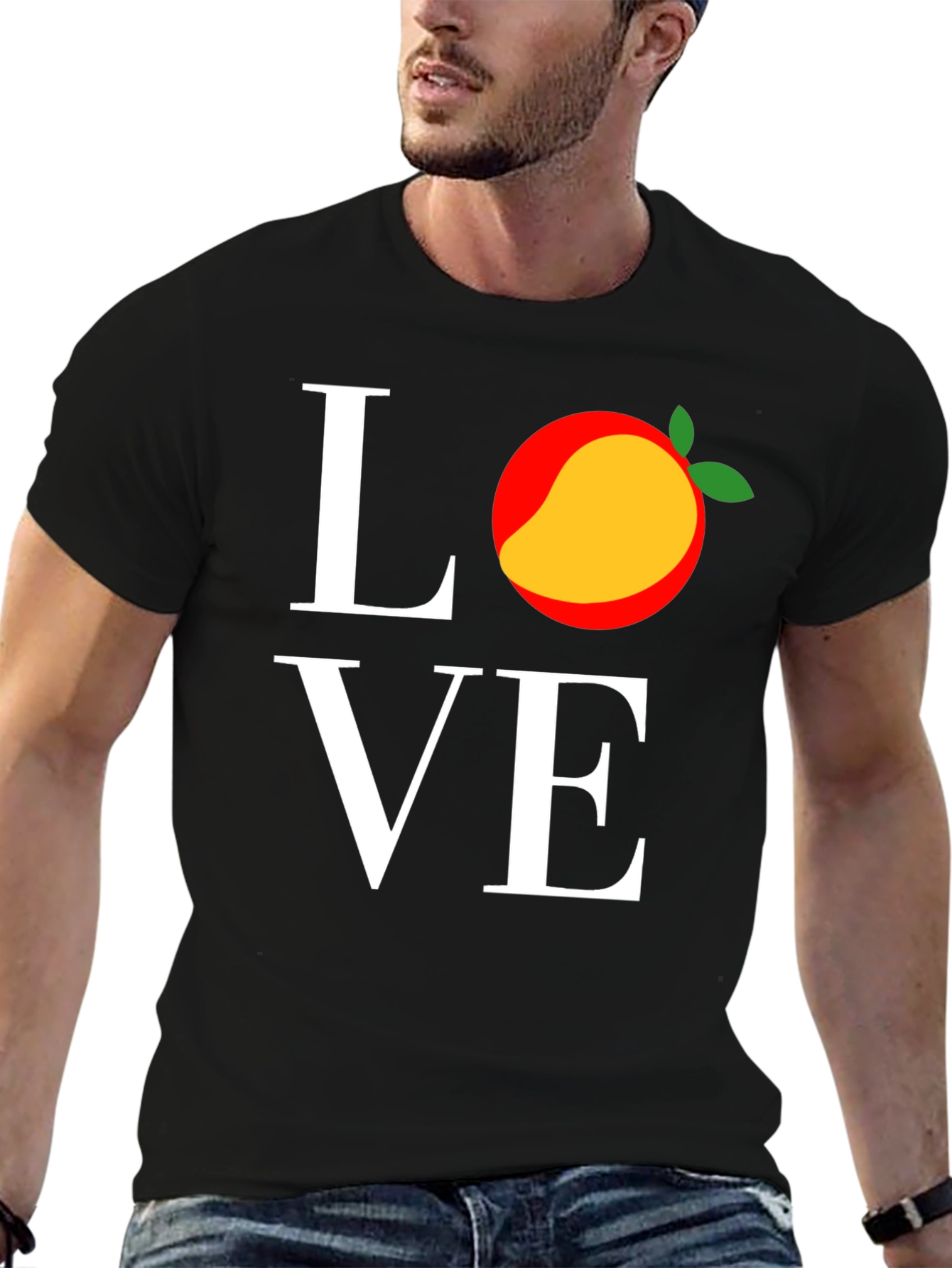 Love Mango Graphic Tee - Trendy Fruit T-Shirt