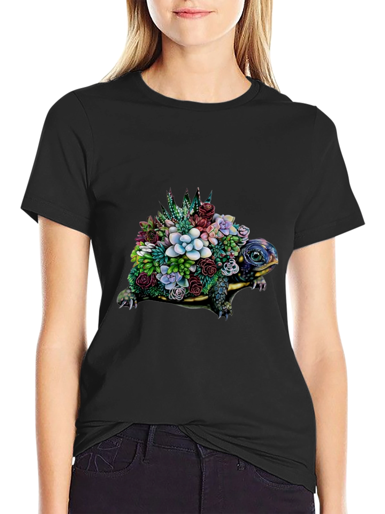 Floral Turtle Graphic Tee